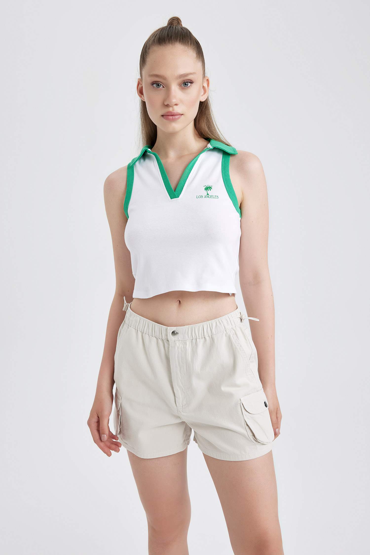 Coool Regular Fit Normal Bel Gabardin %100 Pamuk Şort