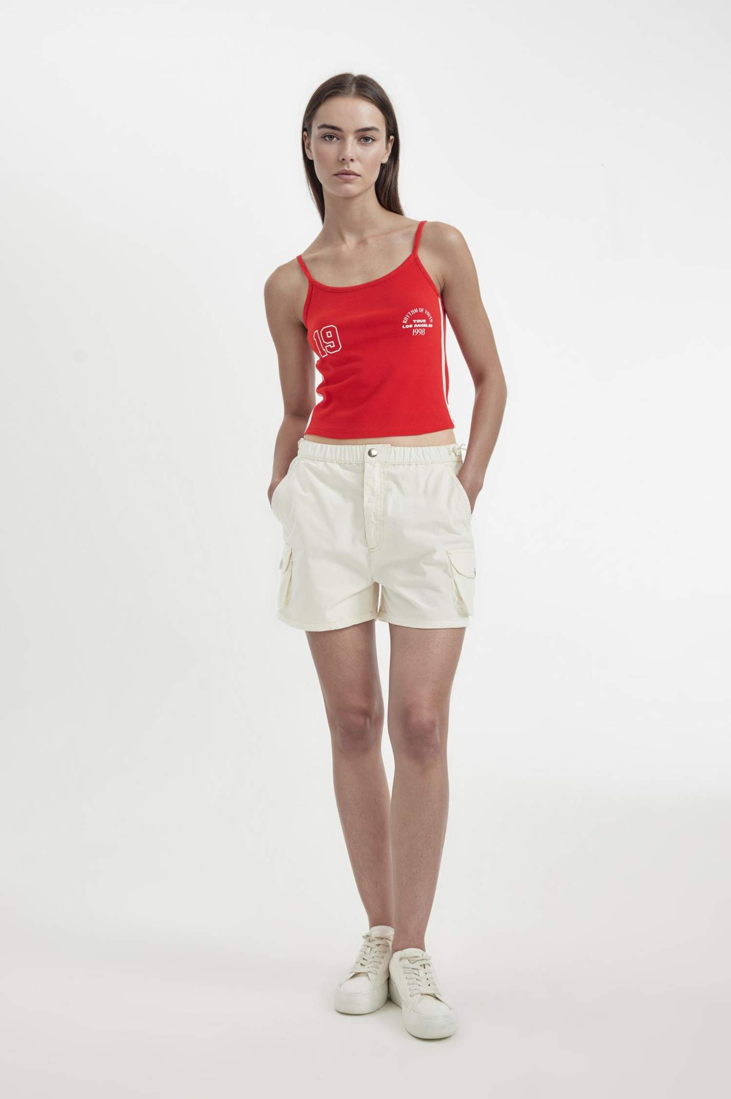 Coool %100 Pamuk Regular Fit Normal Bel Kısa Paça Gabardin Şort