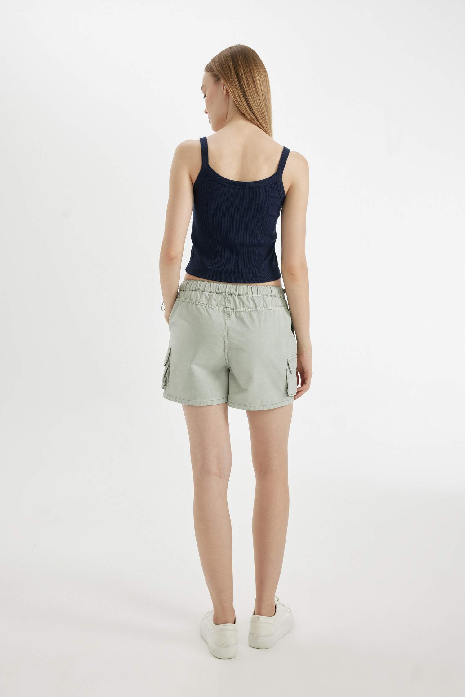 Coool %100 Pamuk Regular Fit Normal Bel Kısa Paça Gabardin Şort