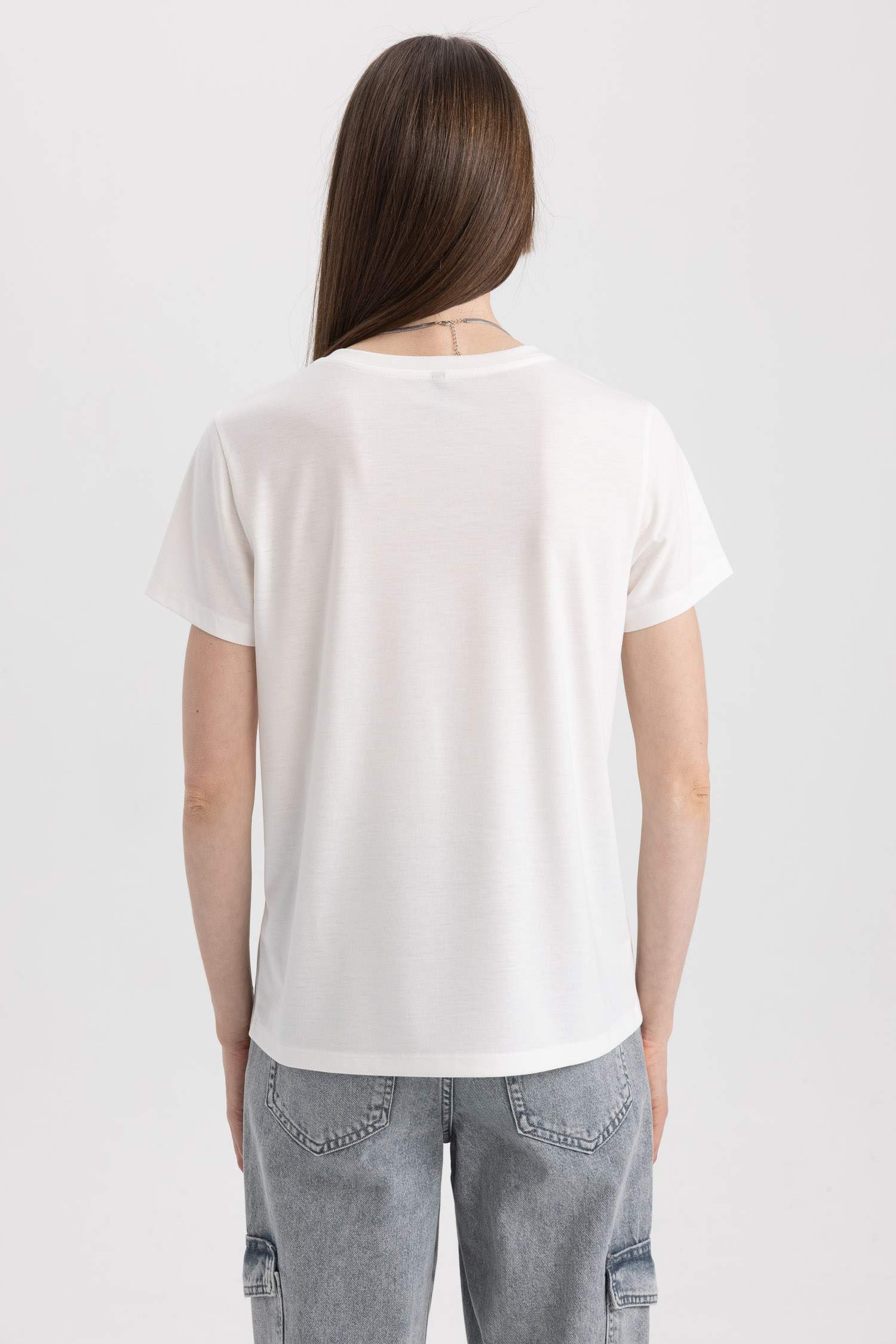 T-Shirt imprimé Coupe Régulière Col Ras Du Cou