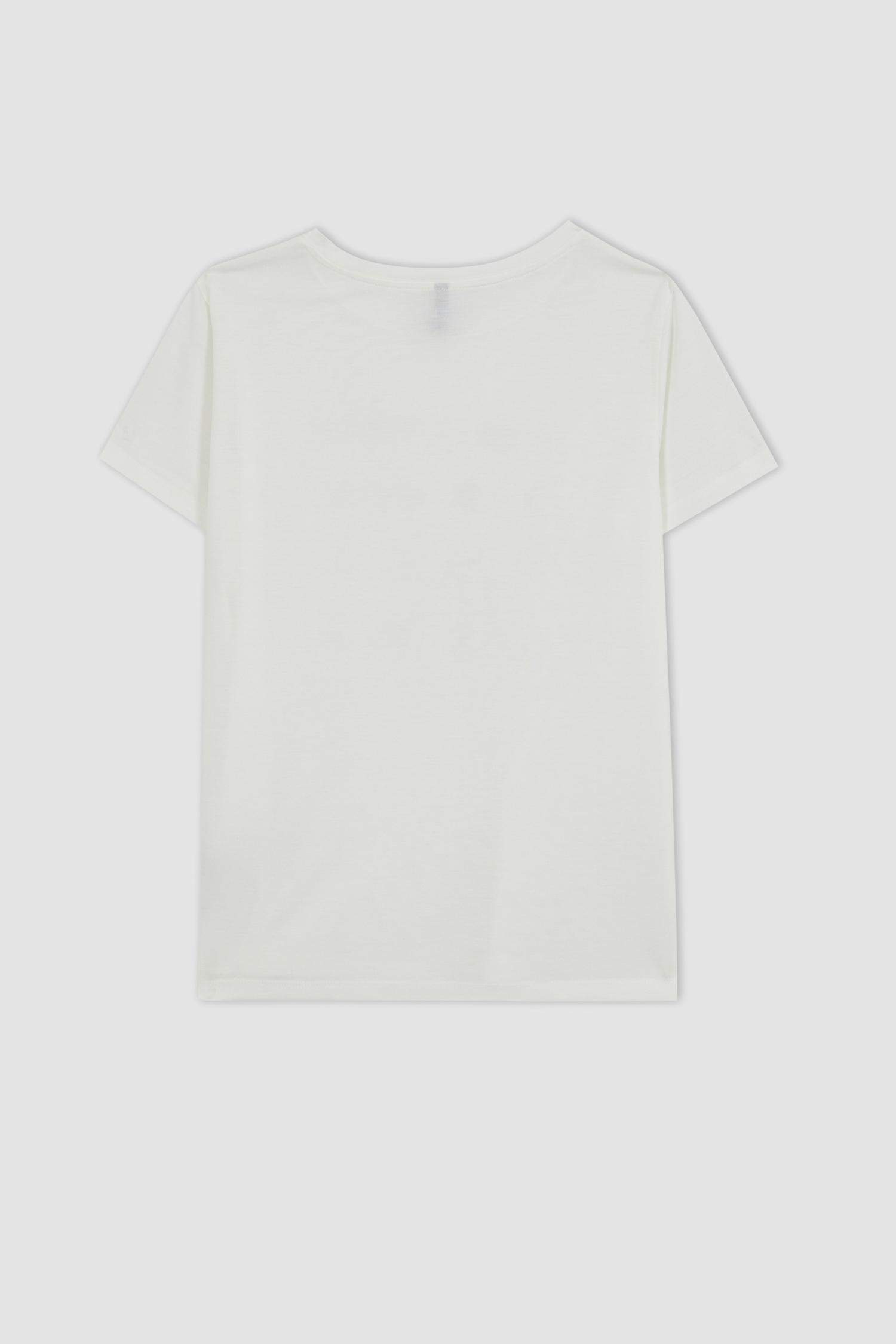 T-Shirt imprimé Coupe Régulière Col Ras Du Cou