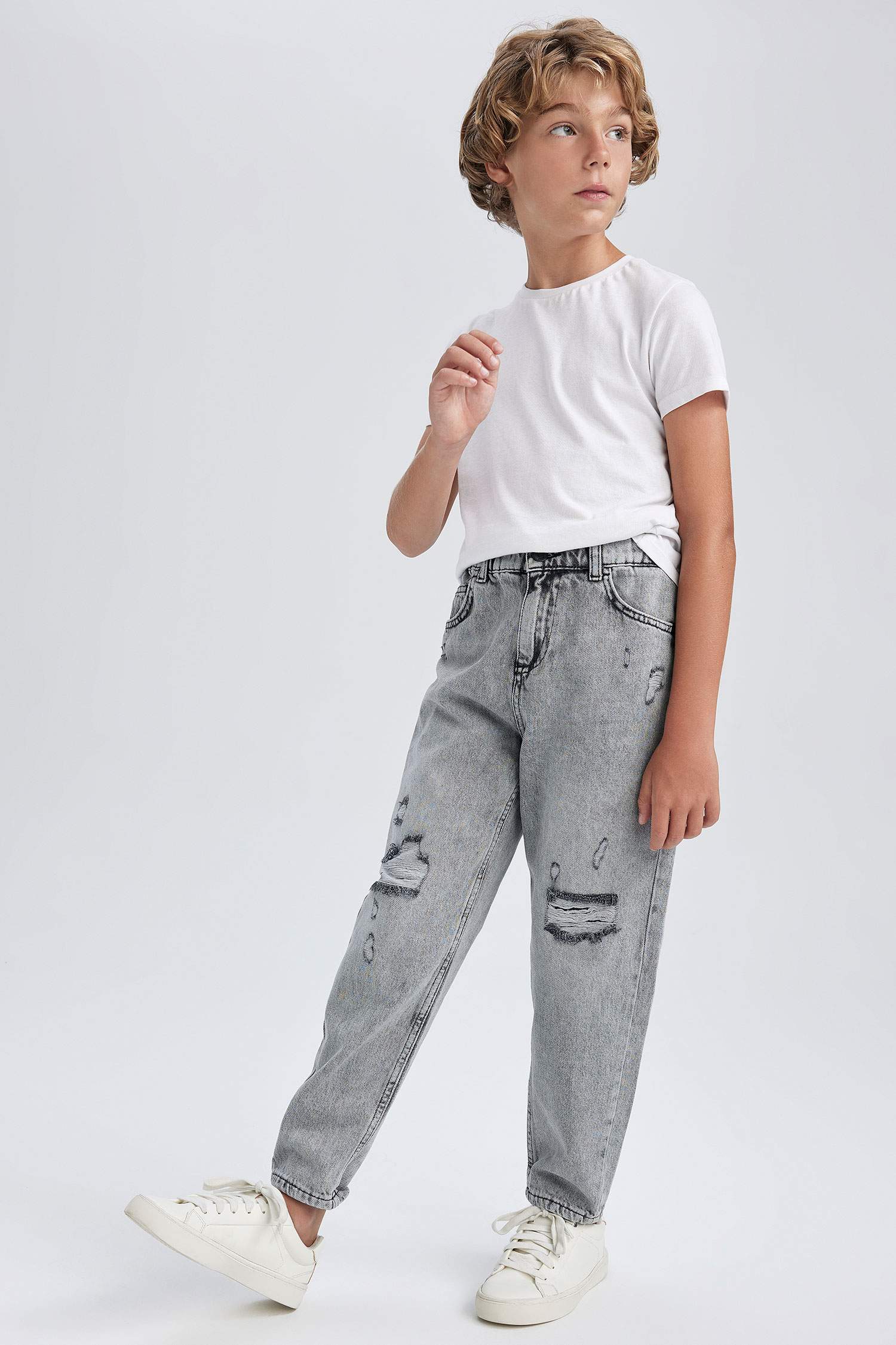 Grey Boys & Teens Balloon Fit Jean Pants 2890918 | DeFacto