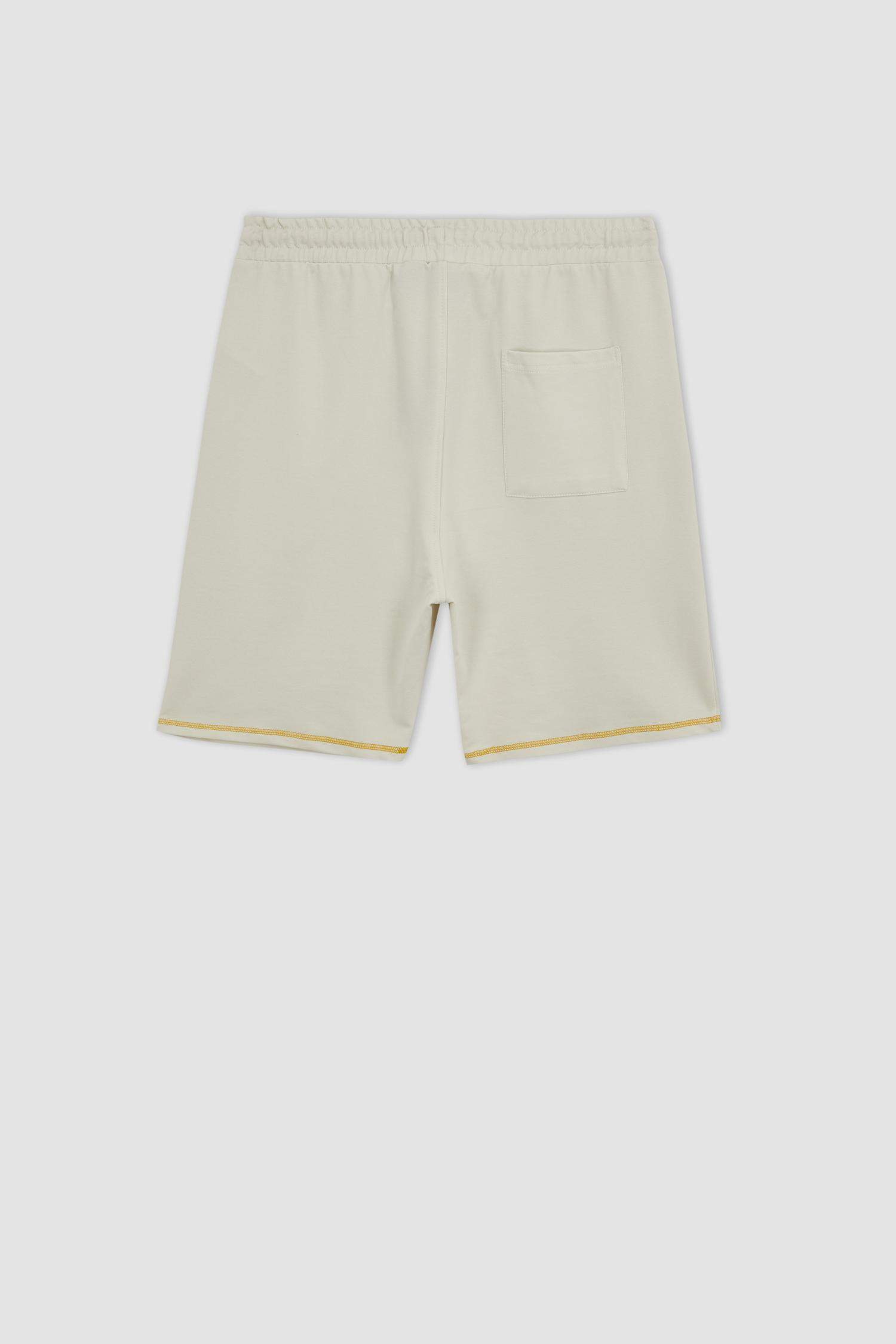 شورت قطن قصير قصة عادية بجيب من بوسطن سيلتكس