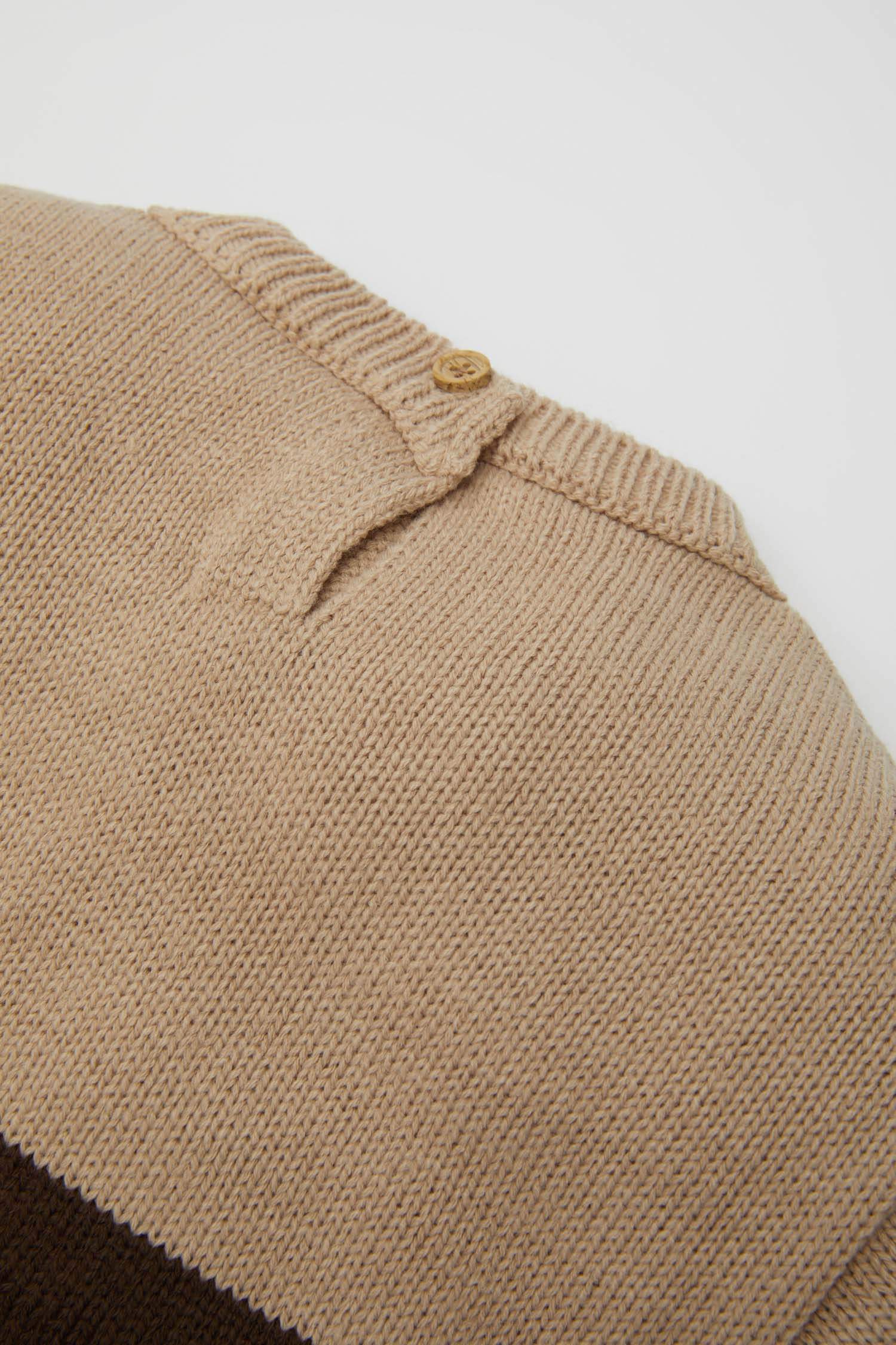 طقم ولادي مخطط بلوفر وسروال سادة - قطعتين