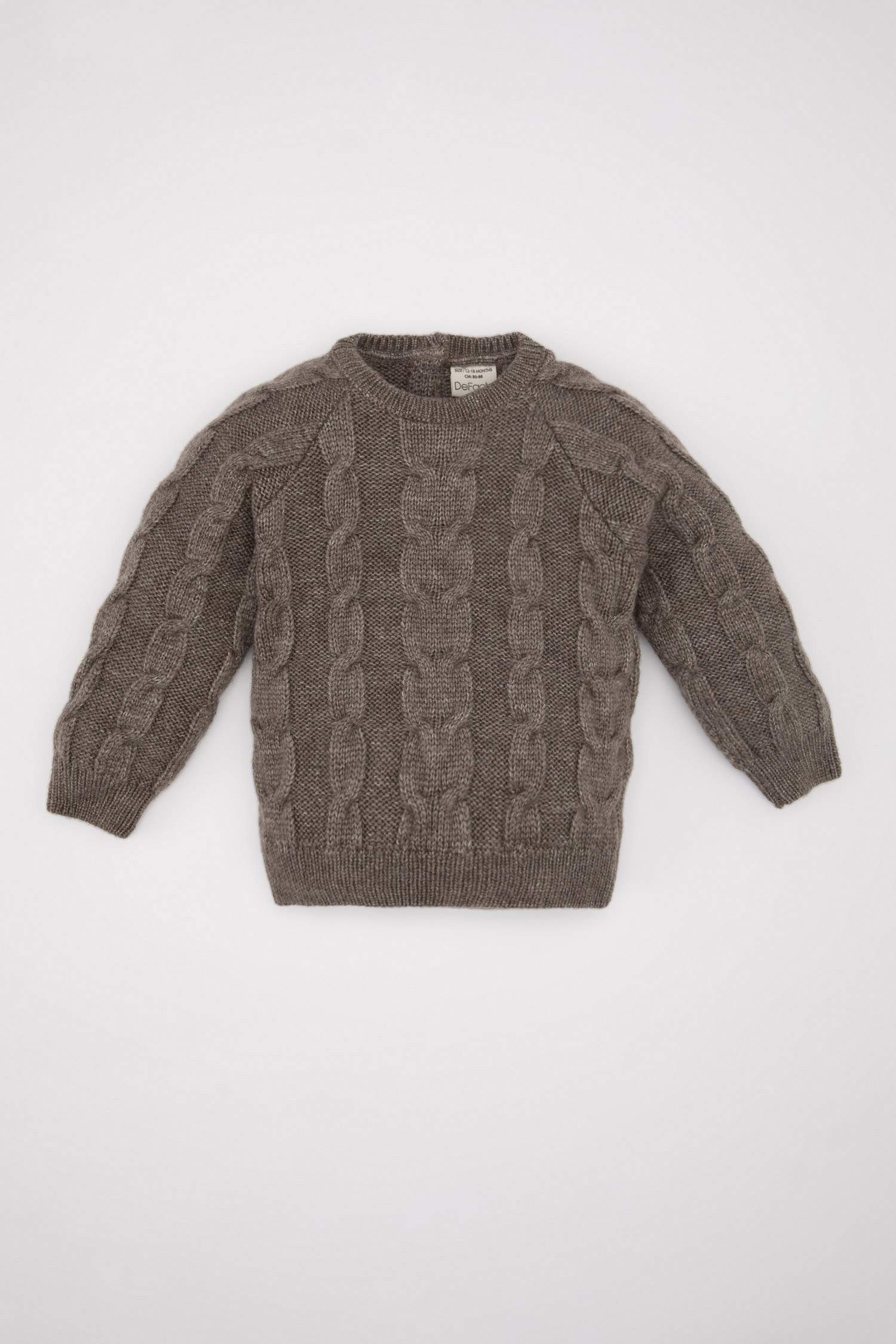 Свитер с круглым вырезом для малышей мальчиков