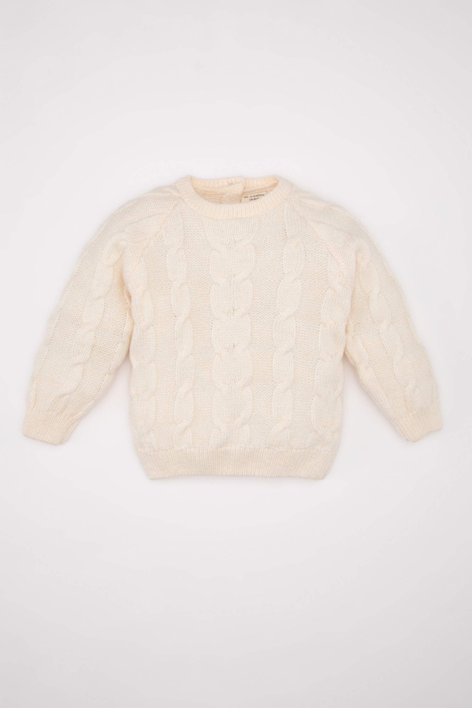 Erkek Bebek Bisiklet Yaka Triko Kazak