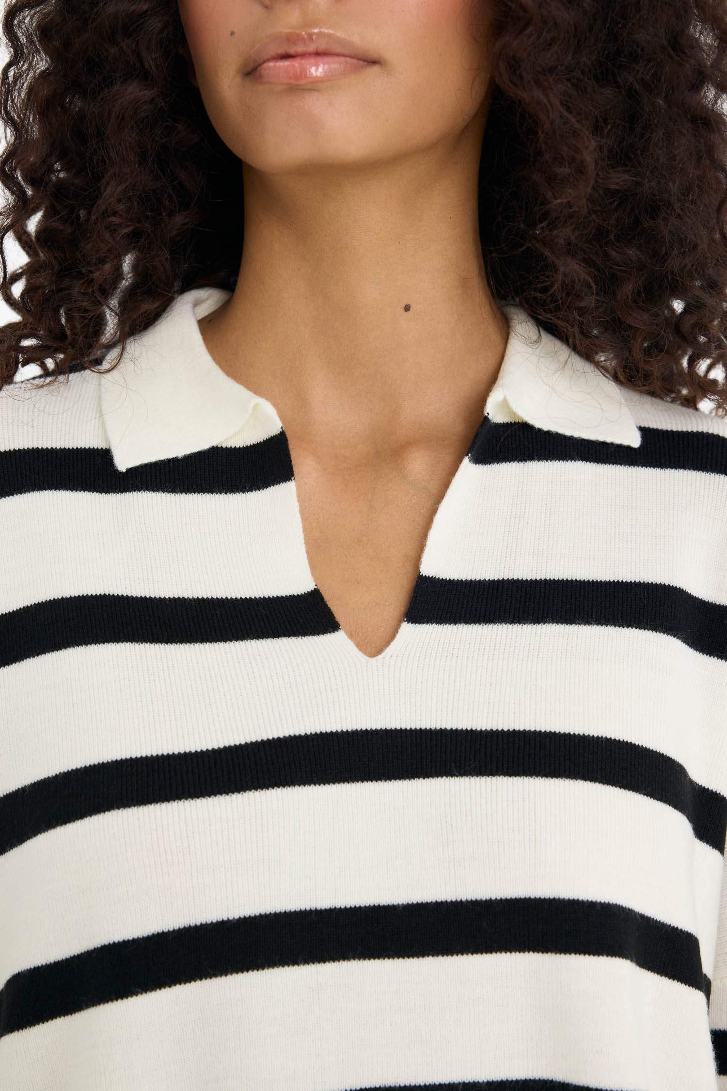 Regular Fit Polo Collar Pullover