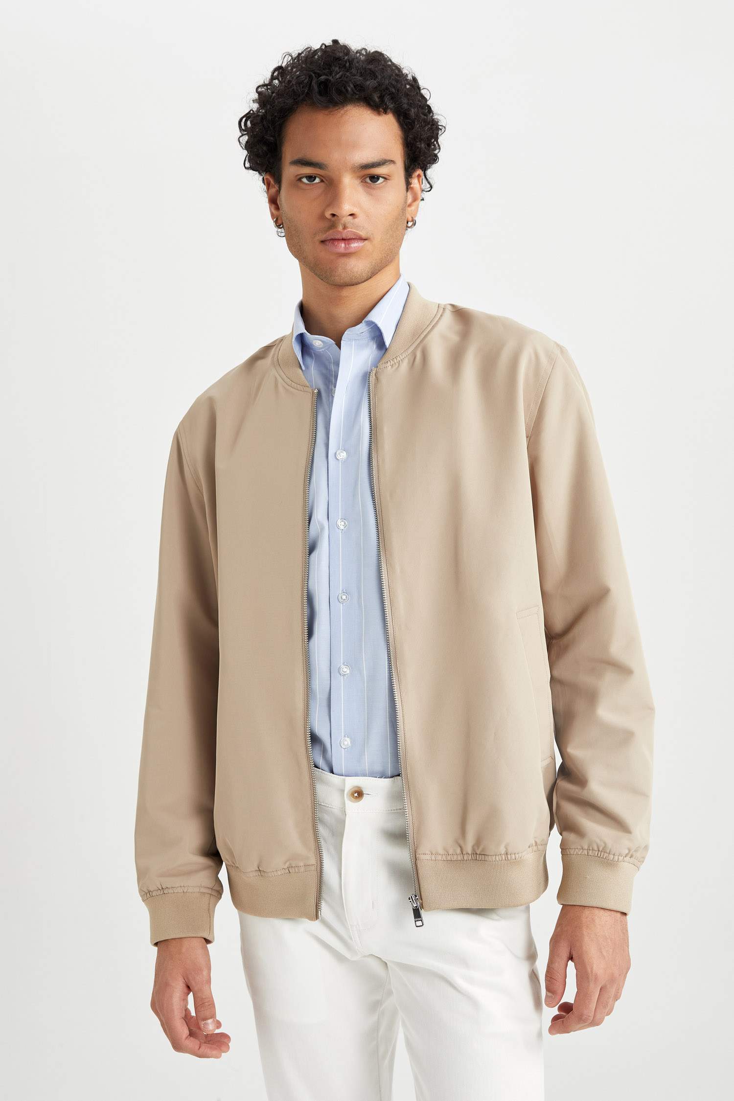 Slim Fit Bomber Jacket