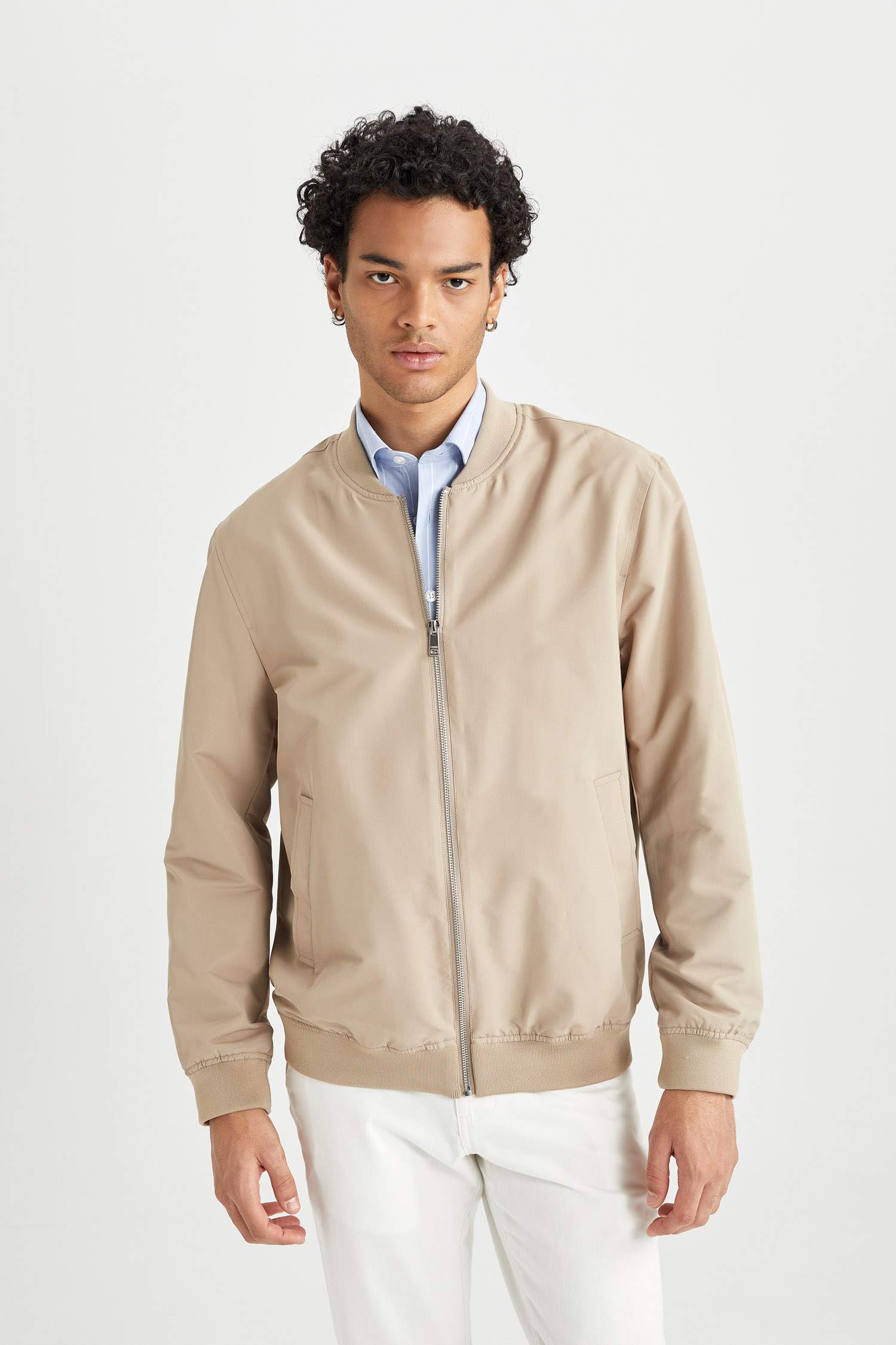 Slim Fit Bomber Jacket