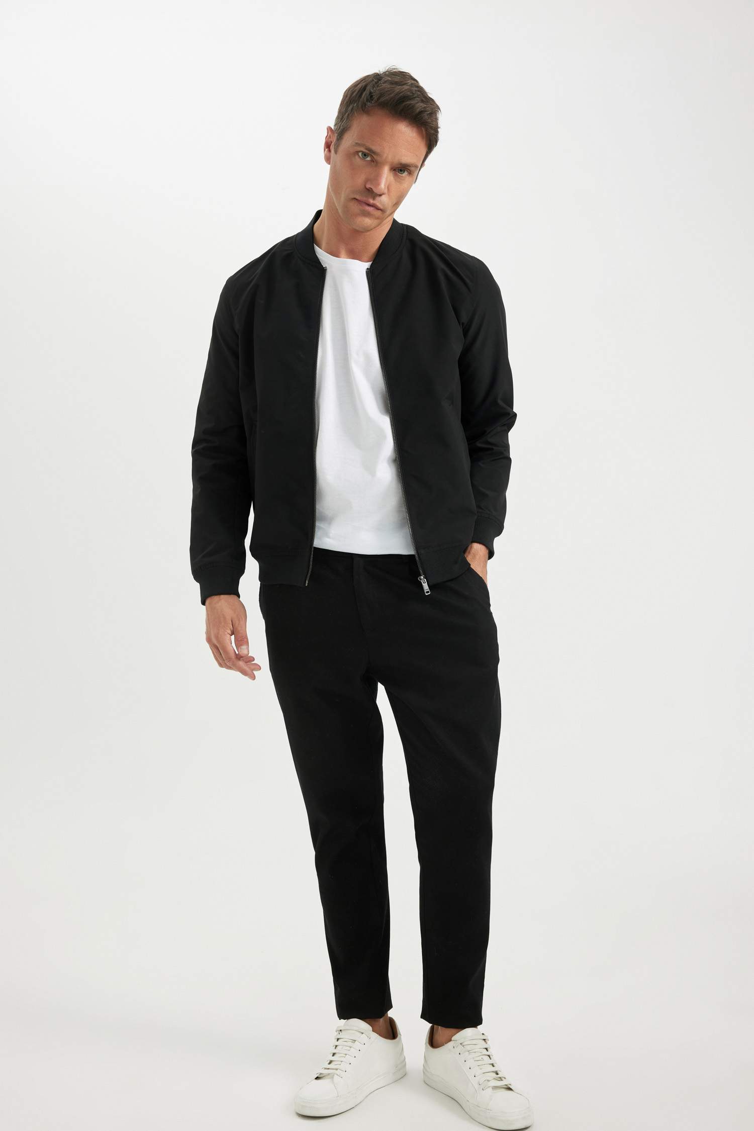 Slim Fit Bomber Jacket