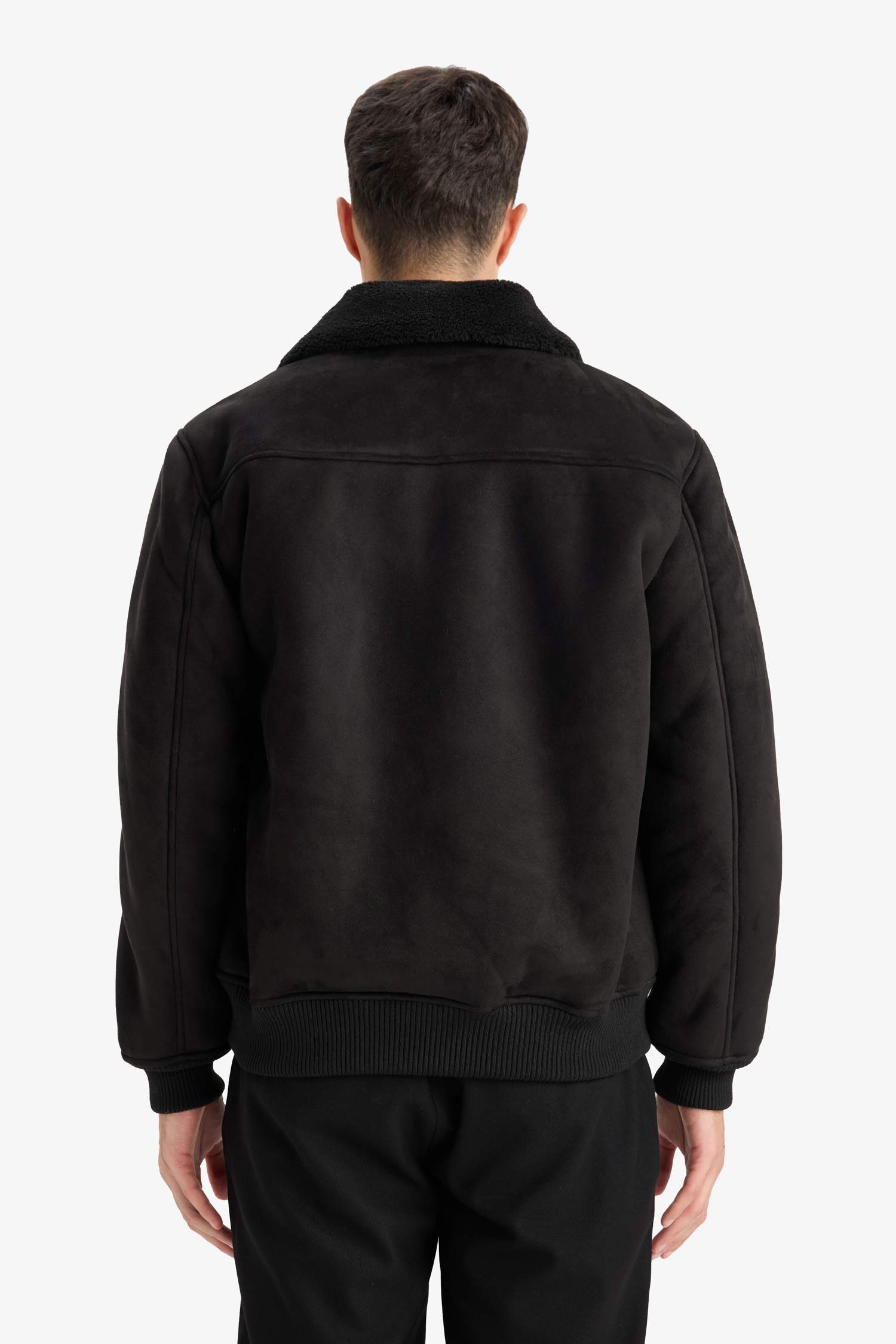 قمصلة نفخ سليم فيت بياقة بولو مبطن