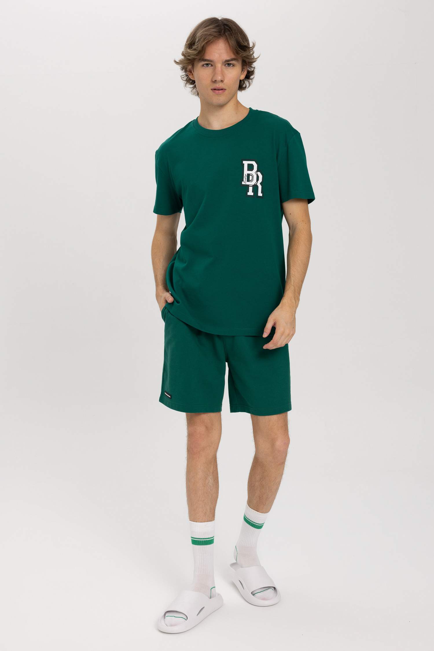 Slim Fit Thin Sweatshirt Fabric Super Skinny Hem Shorts