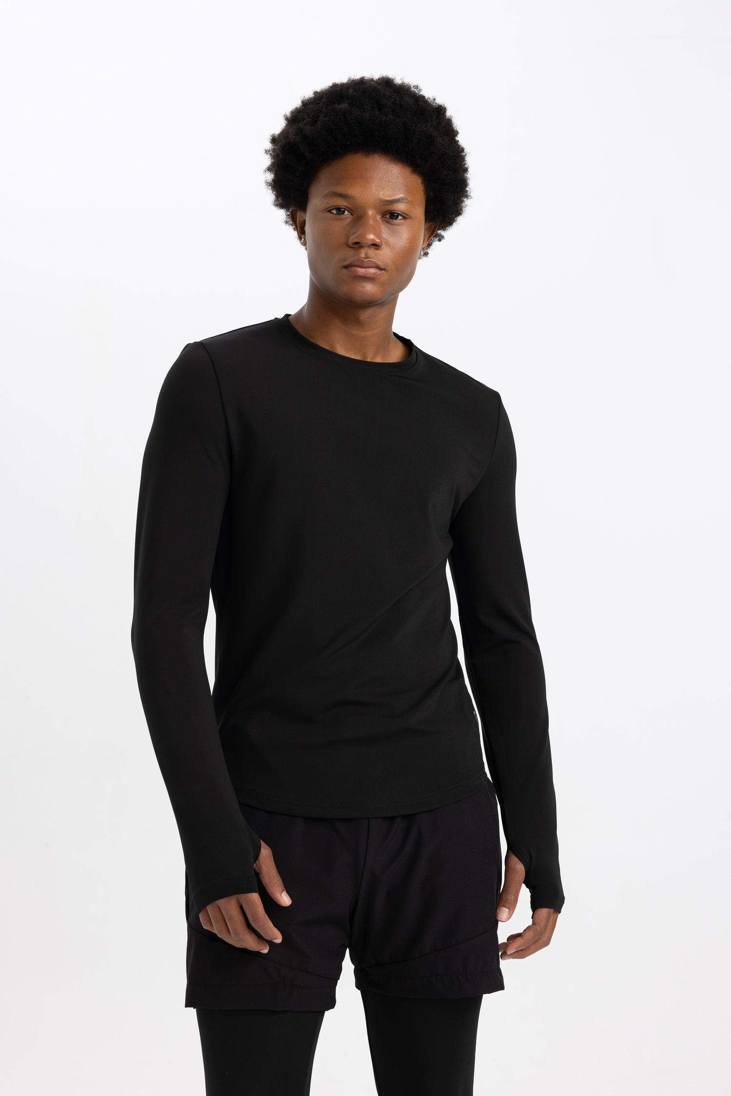 DeFactoFit Slim Fit Crew Neck Sports T-Shirt