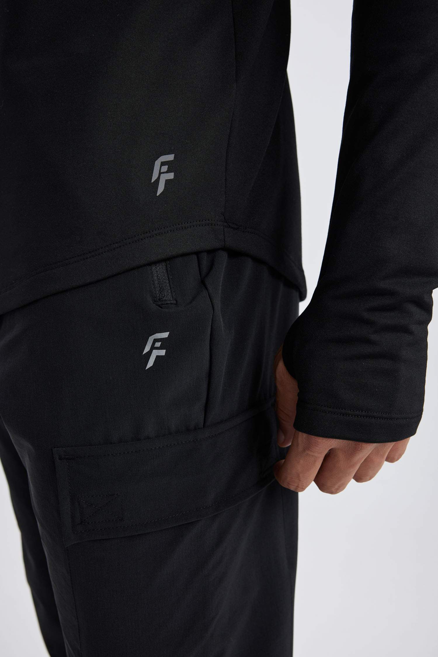 DeFactoFit Slim Fit Stand Collar T-Shirt