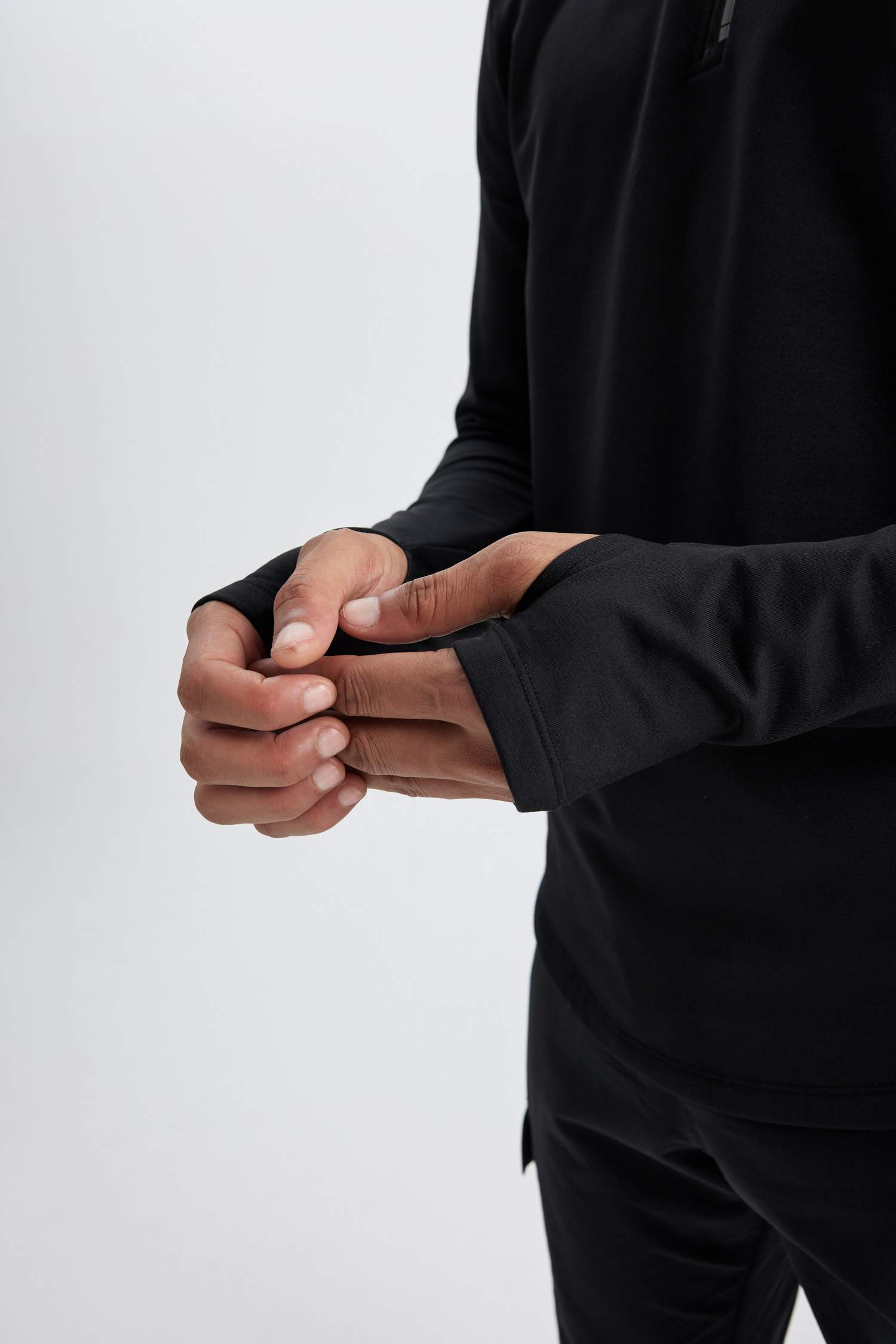 DeFactoFit Slim Fit Stand Collar T-Shirt