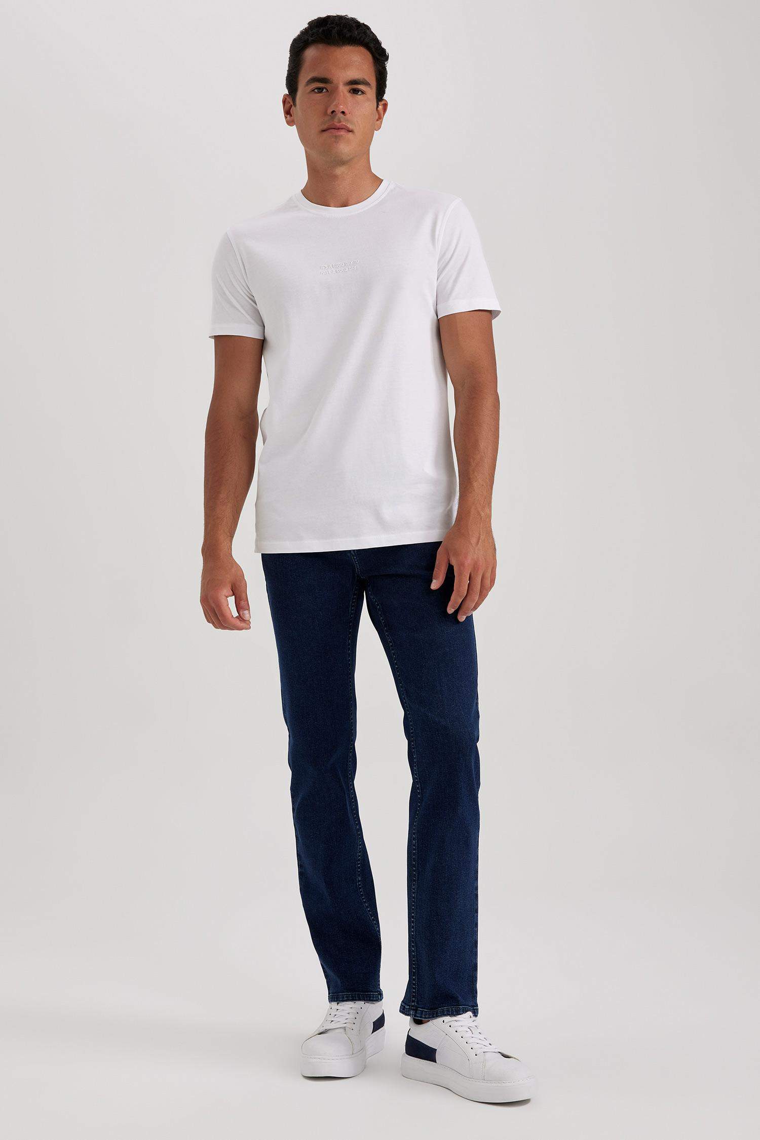 0401~crew neck slim fit printed ARCH SHAPES/S t-shirt main image 1