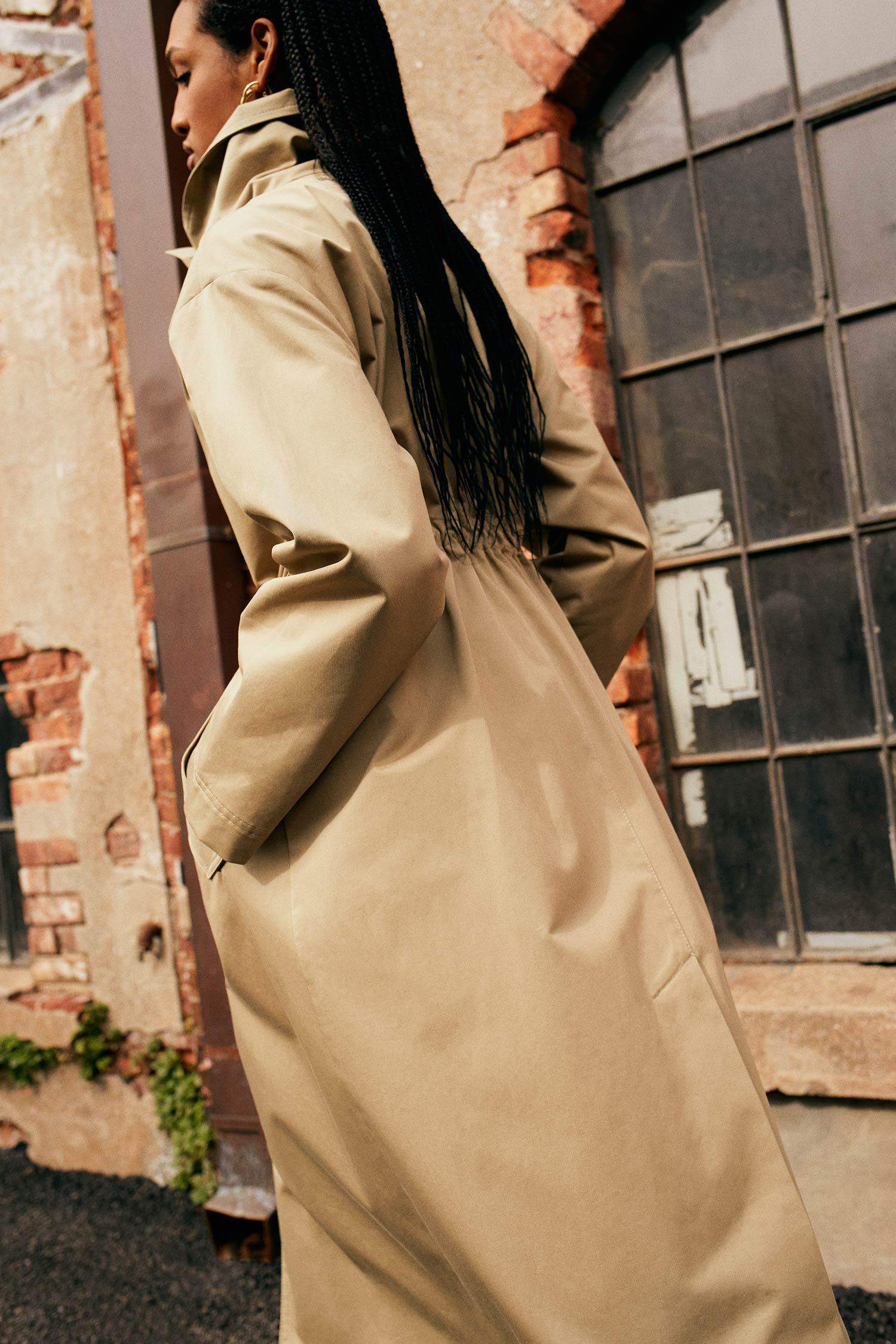 Sorbe X DeFacto Oversize Kemerli %100 Pamuk Trençkot