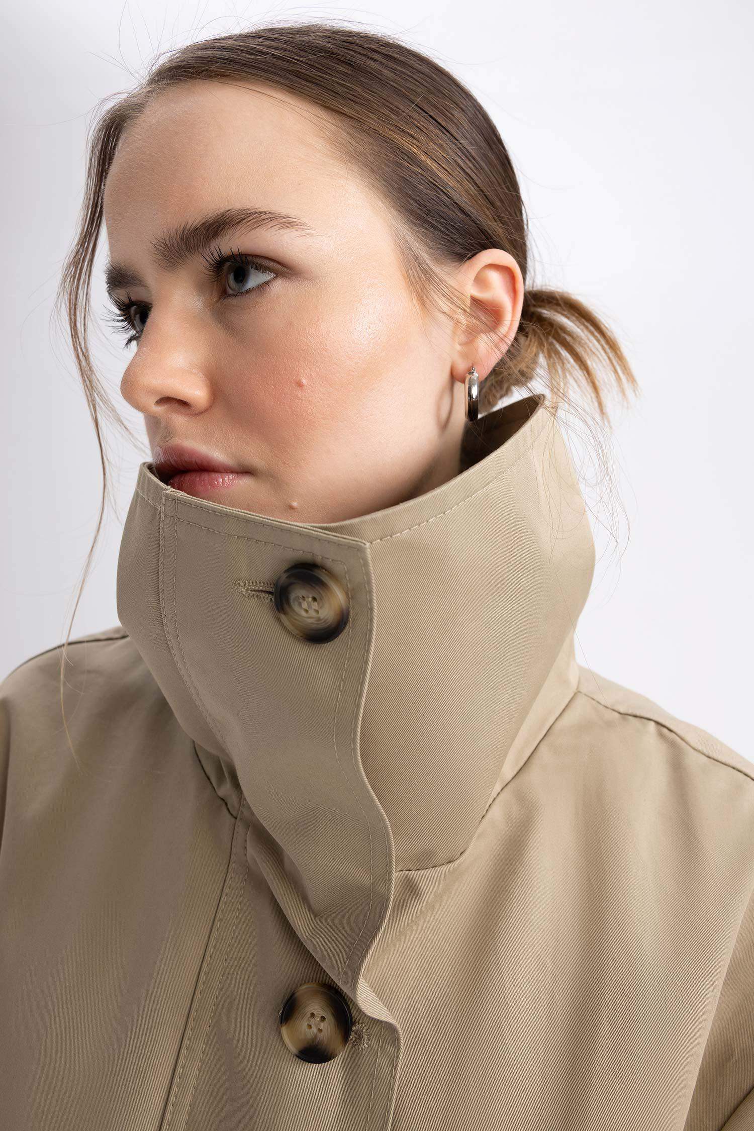 Sorbe X DeFacto Oversize Kemerli %100 Pamuk Trençkot