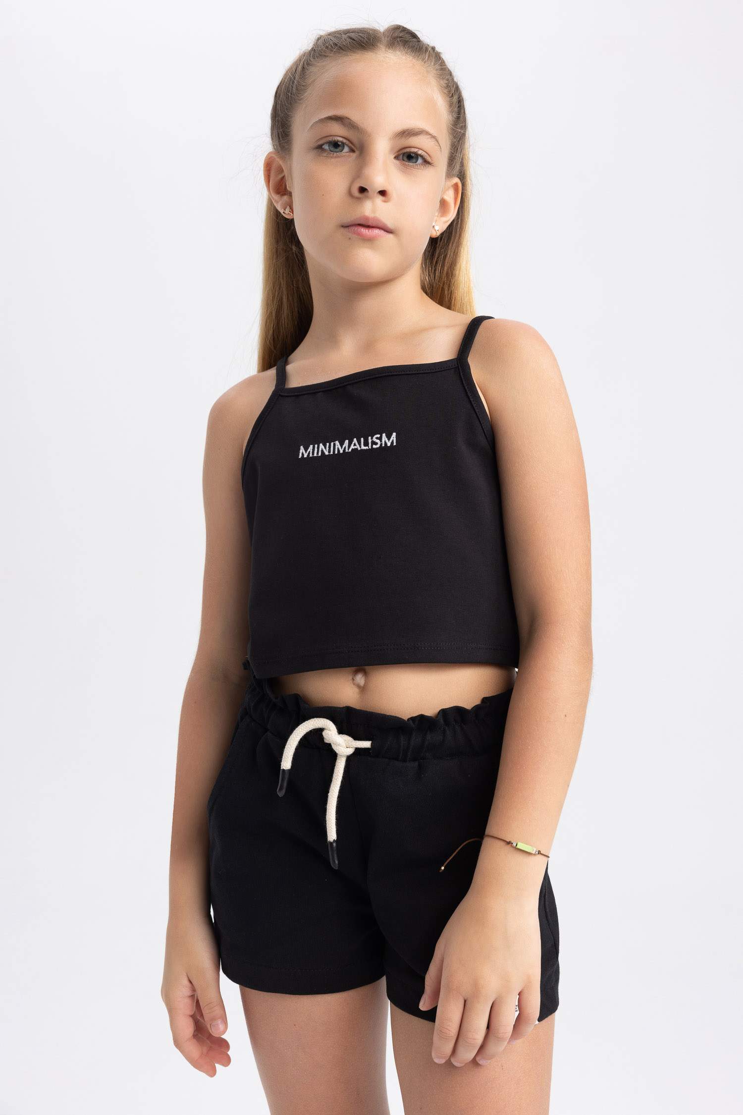 Black Girls & Teens Girl Crew Neck Singlet 2798052 DeFacto