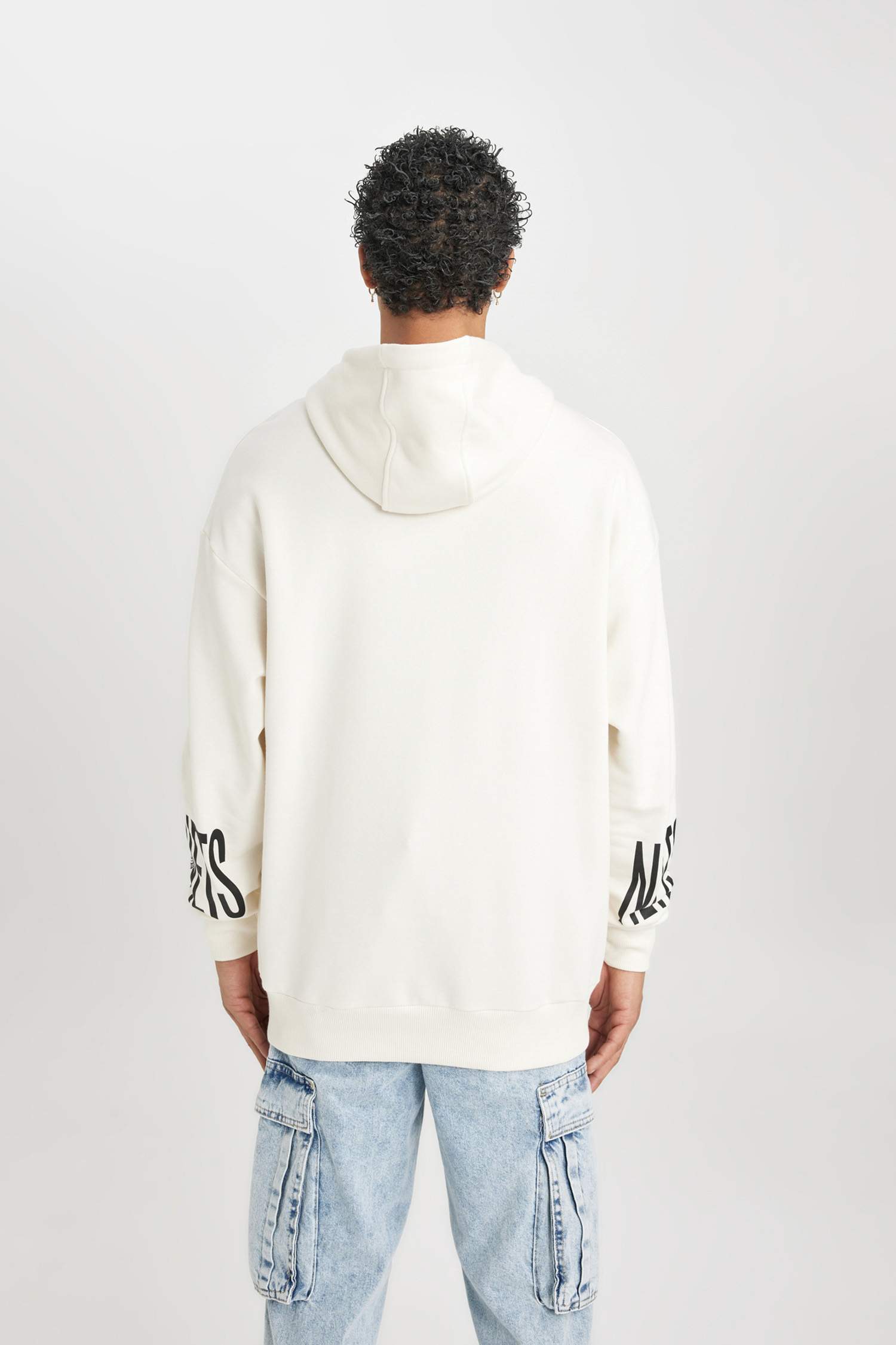 NBA Brooklyn Nets Oversize Geniş Kalıp Kapüşonlu Cepli Kalın Sweatshirt