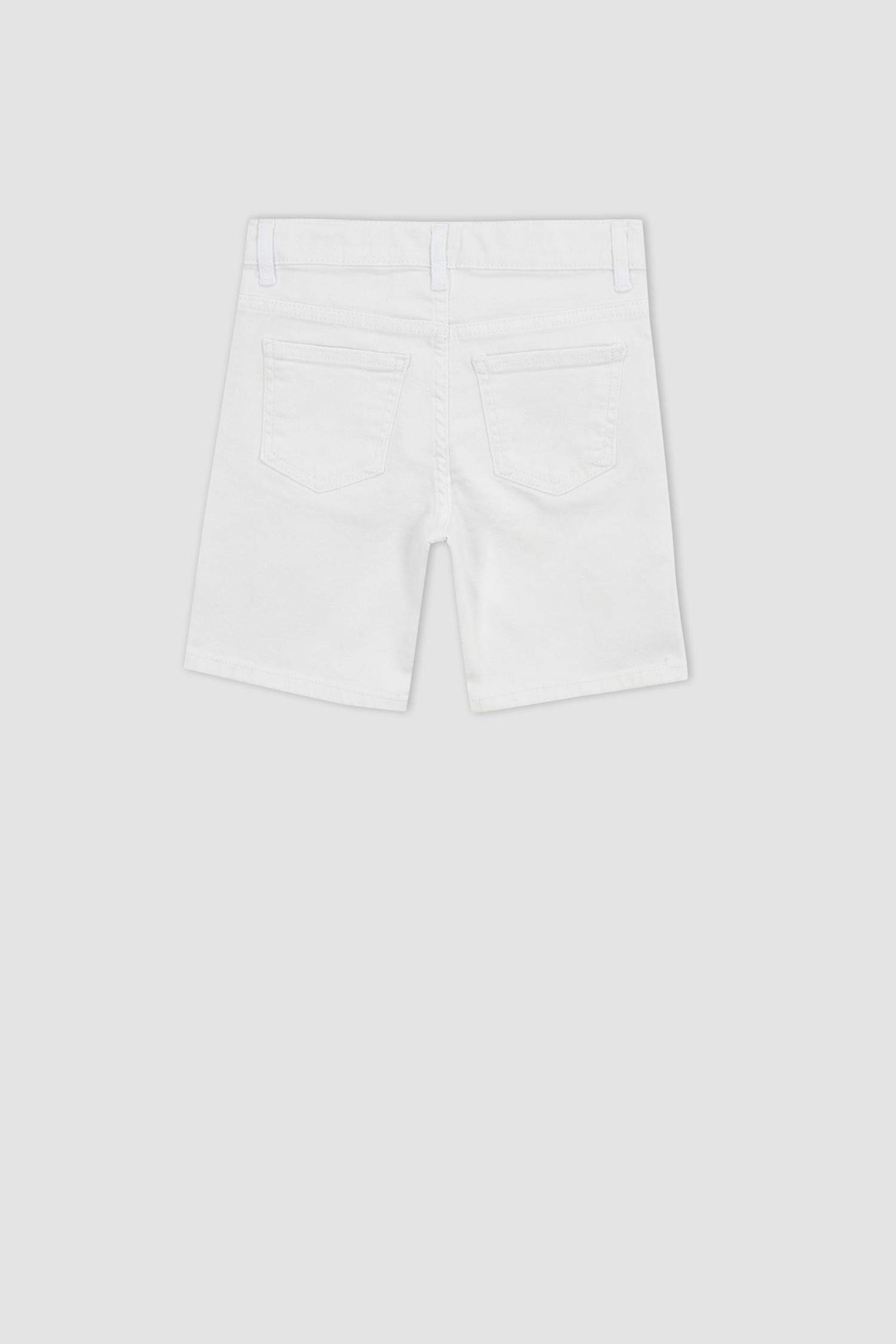 White BOYS & TEENS Boy Jean Shorts 2825316 | DeFacto