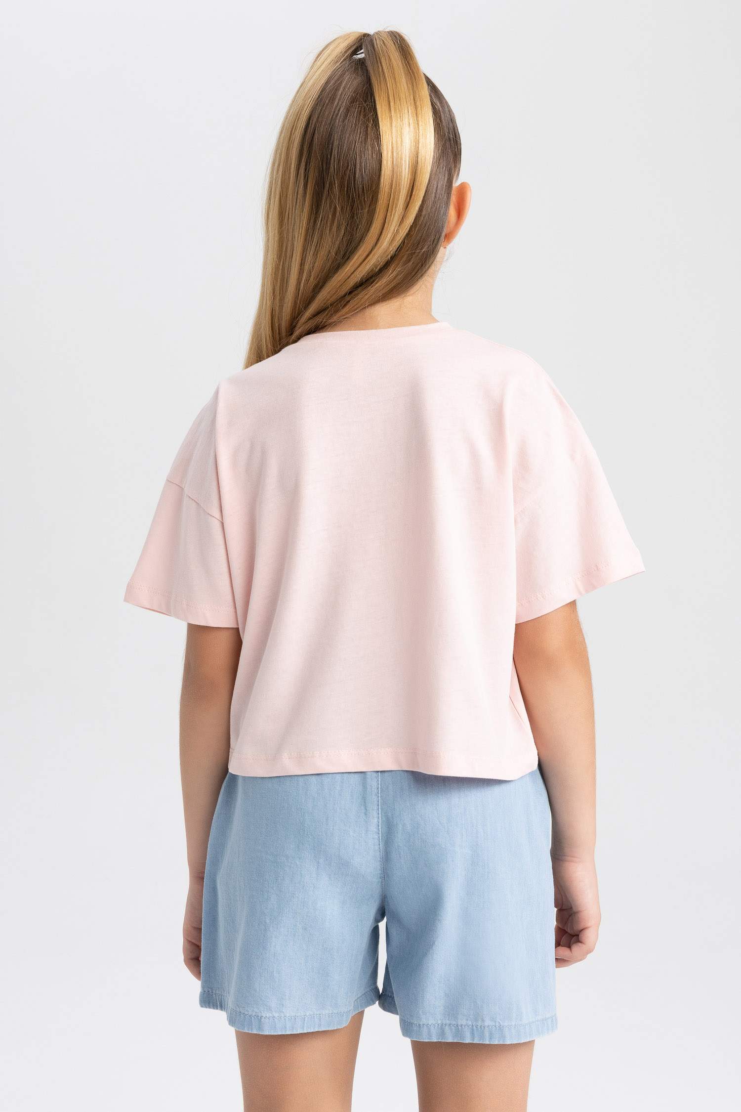 تي شيرت كروب بناتي نص كم