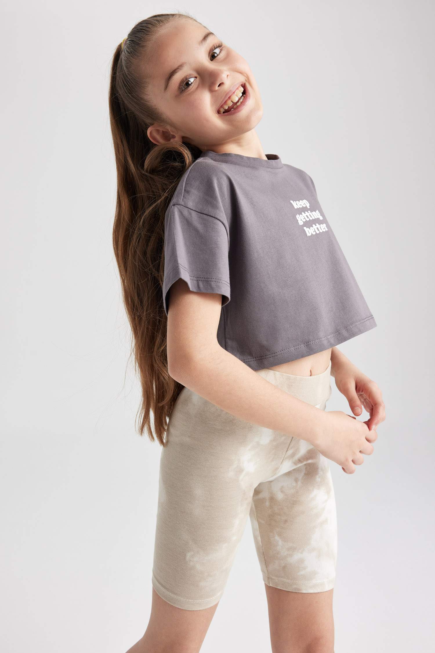 Girl Crop Short Sleeve T-Shirt