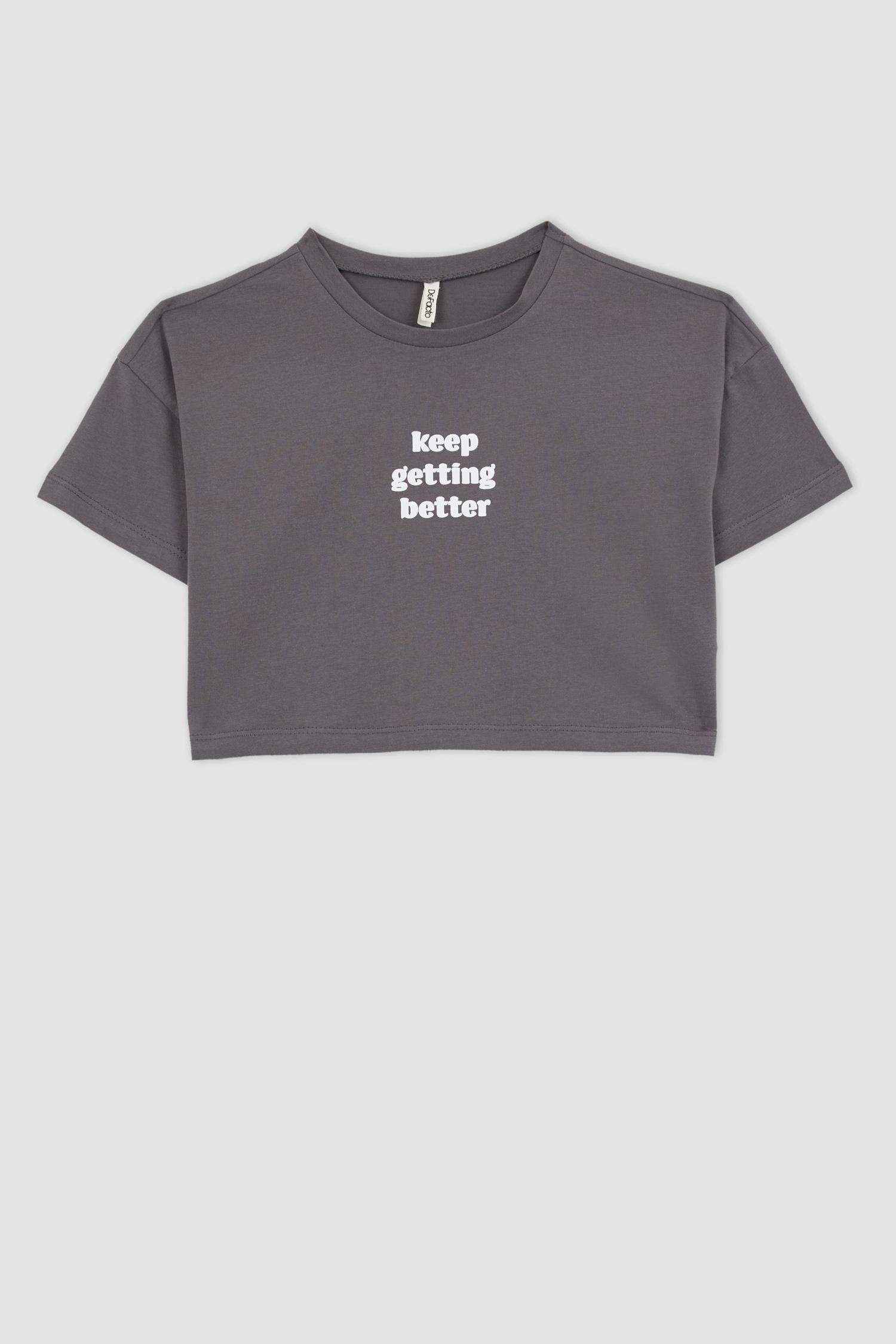 Girl Crop Short Sleeve T-Shirt