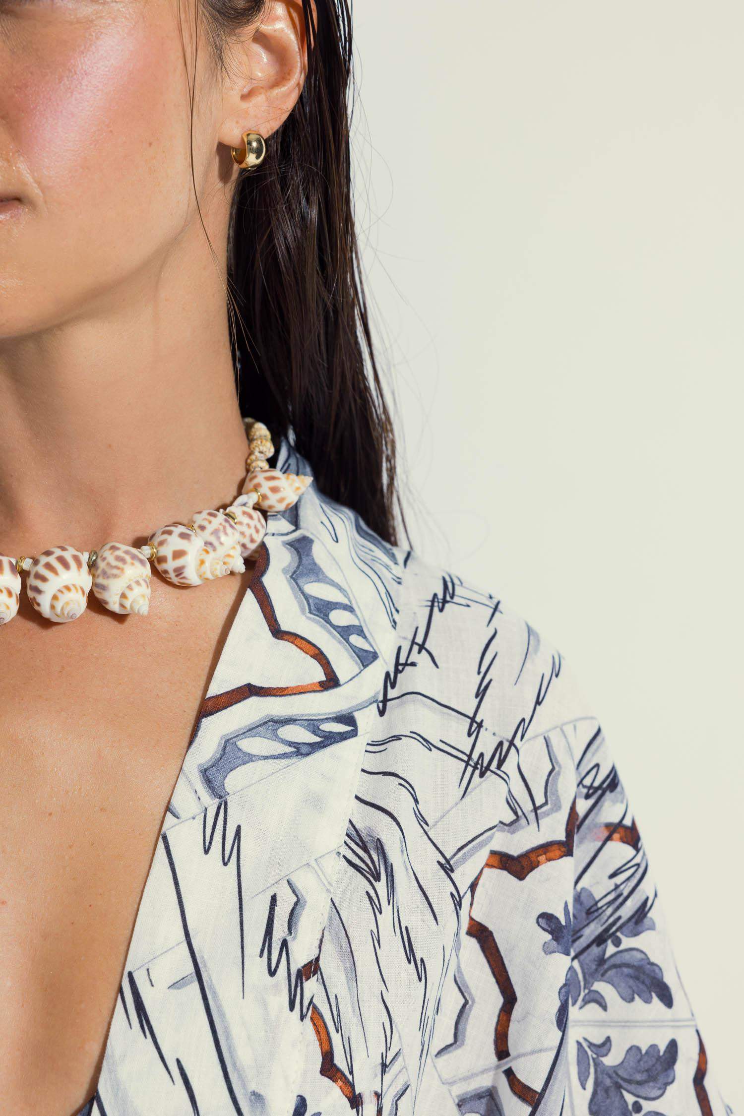 Nefes İstanbul X DeFacto Tropical Patterned Cotton Beach Dress