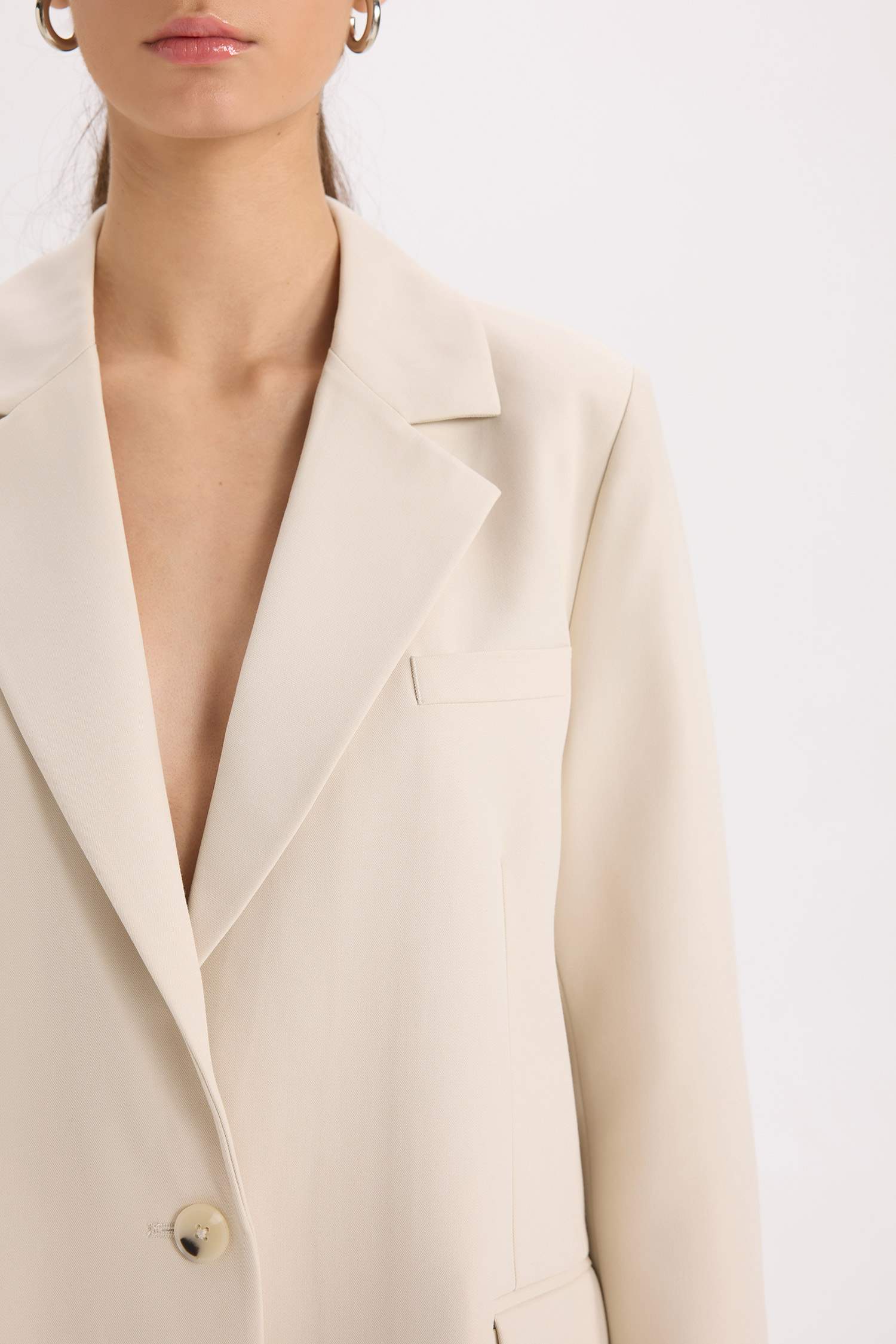 Оверсайз Свободный Покрой Блейзер Пиджак