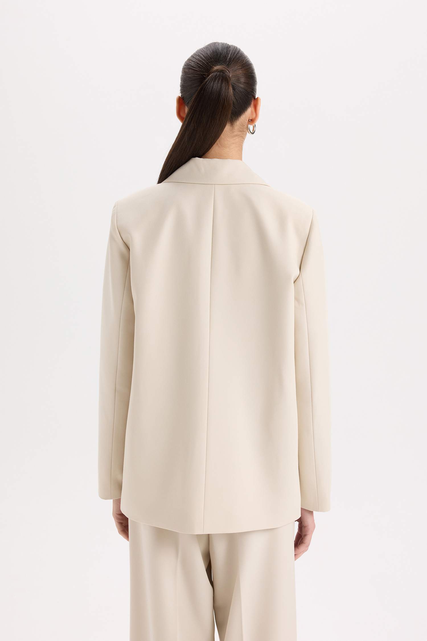 Оверсайз Свободный Покрой Блейзер Пиджак