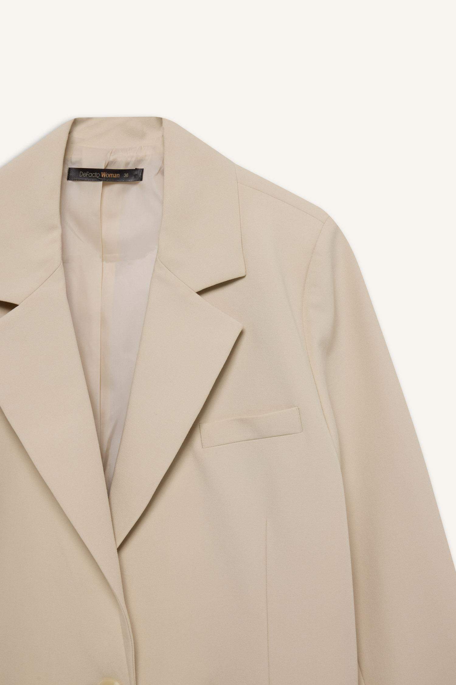 Оверсайз Свободный Покрой Блейзер Пиджак