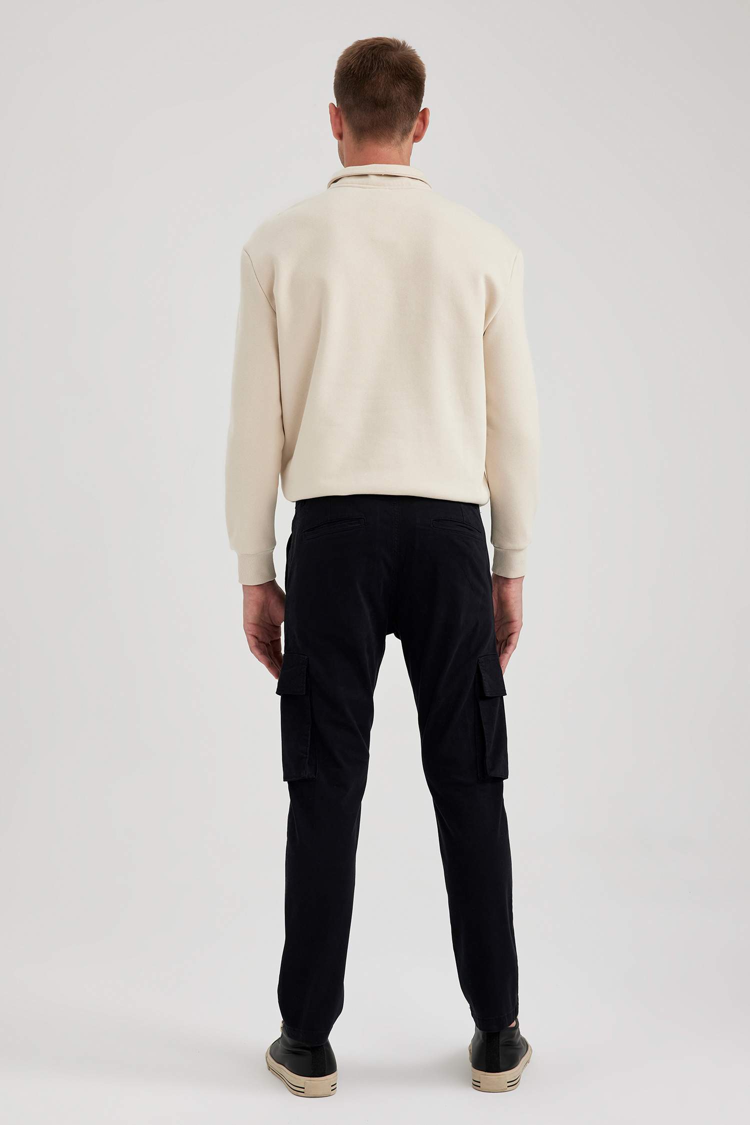 Slim Fit Cargo Pocket Trousers