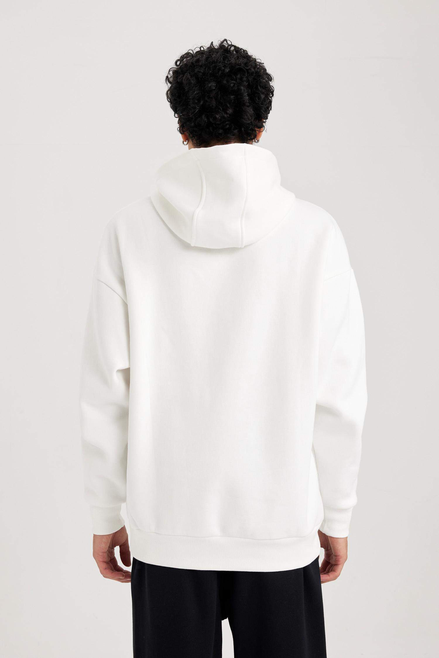 Світшот оверсайз з капюшоном з кишенею-кенгуру для чоловіків