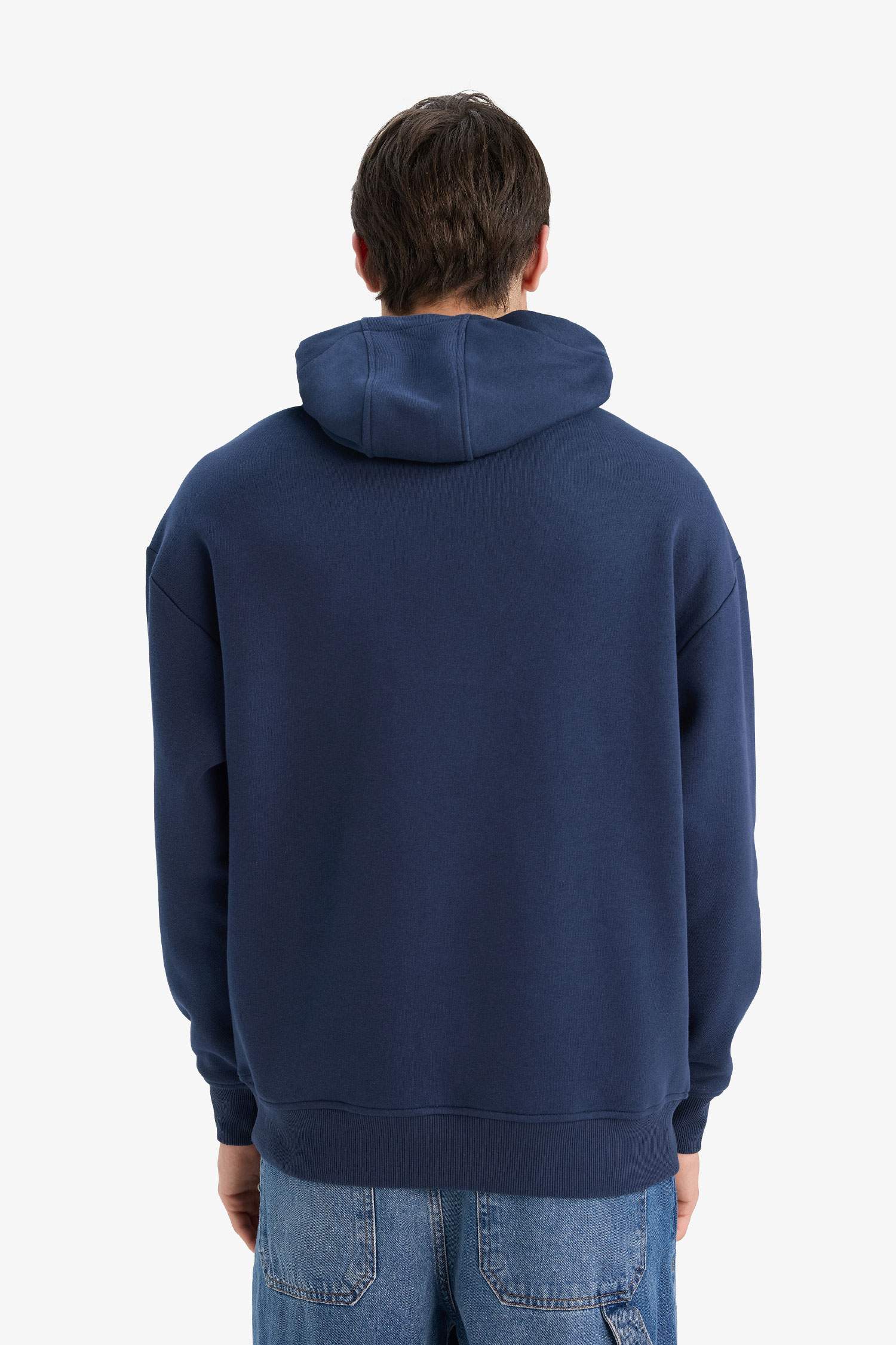 Oversize Fit Long Sleeve Pocket Sweatshirt