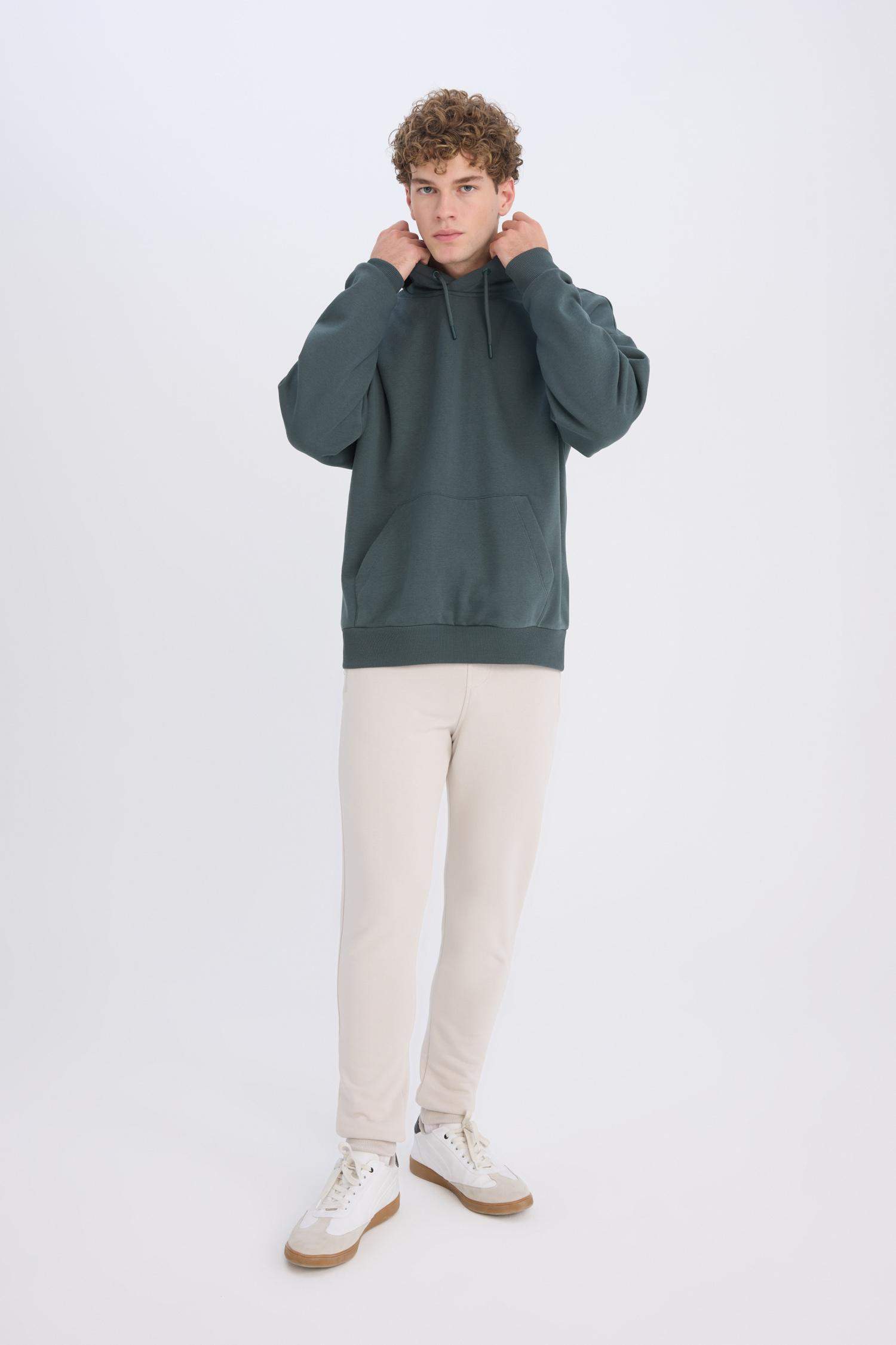 Jogger Eşofman Altı Slim Fit Dar Kesim Beli Bağcıklı Lastikli Paça Fermuar Cepli 