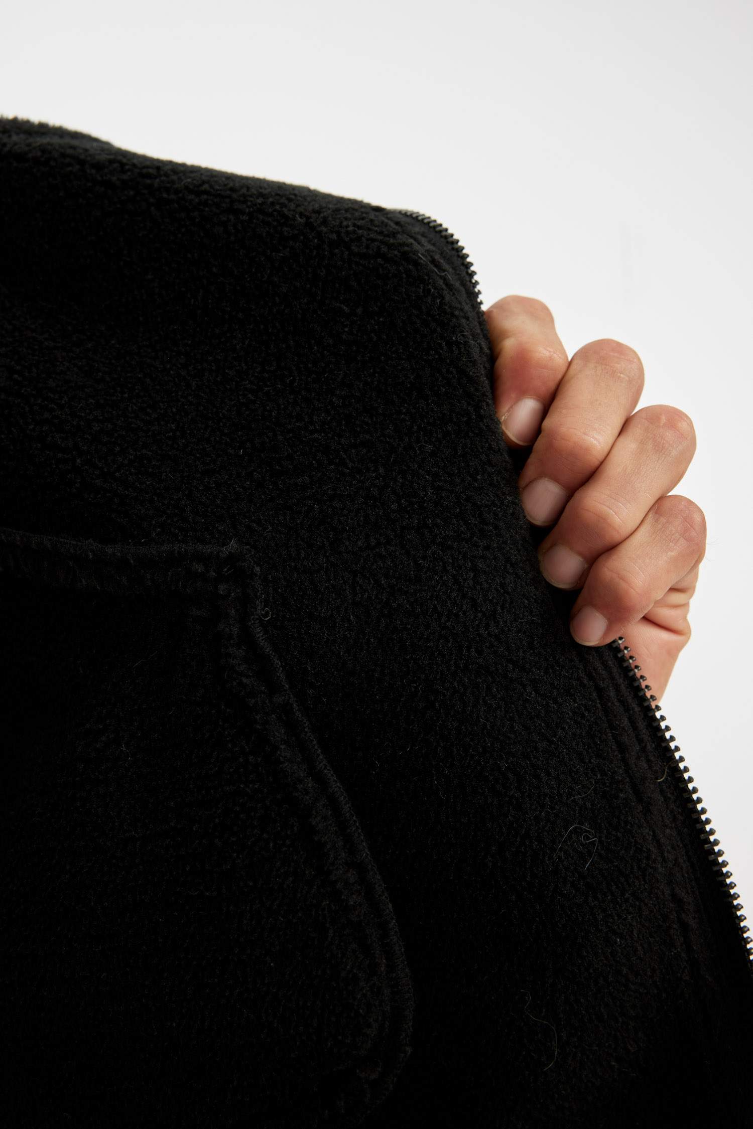 Su İtici Slim Fit Dar Kesim Astarlı Fermuarlı Cepli Kürk Yakalı Suni Deri Ceket Mont