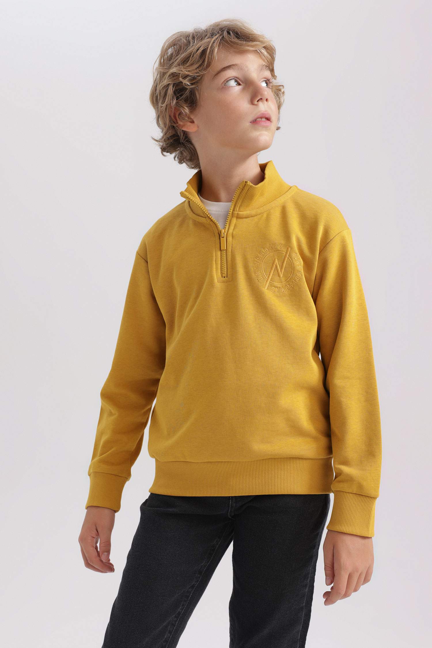 Boys sales yellow sweatshirt