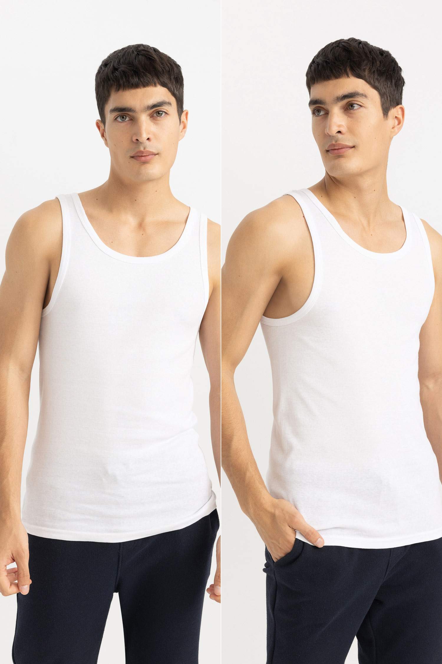 أندر شيرت مضلع سليم فيت - قطعتين