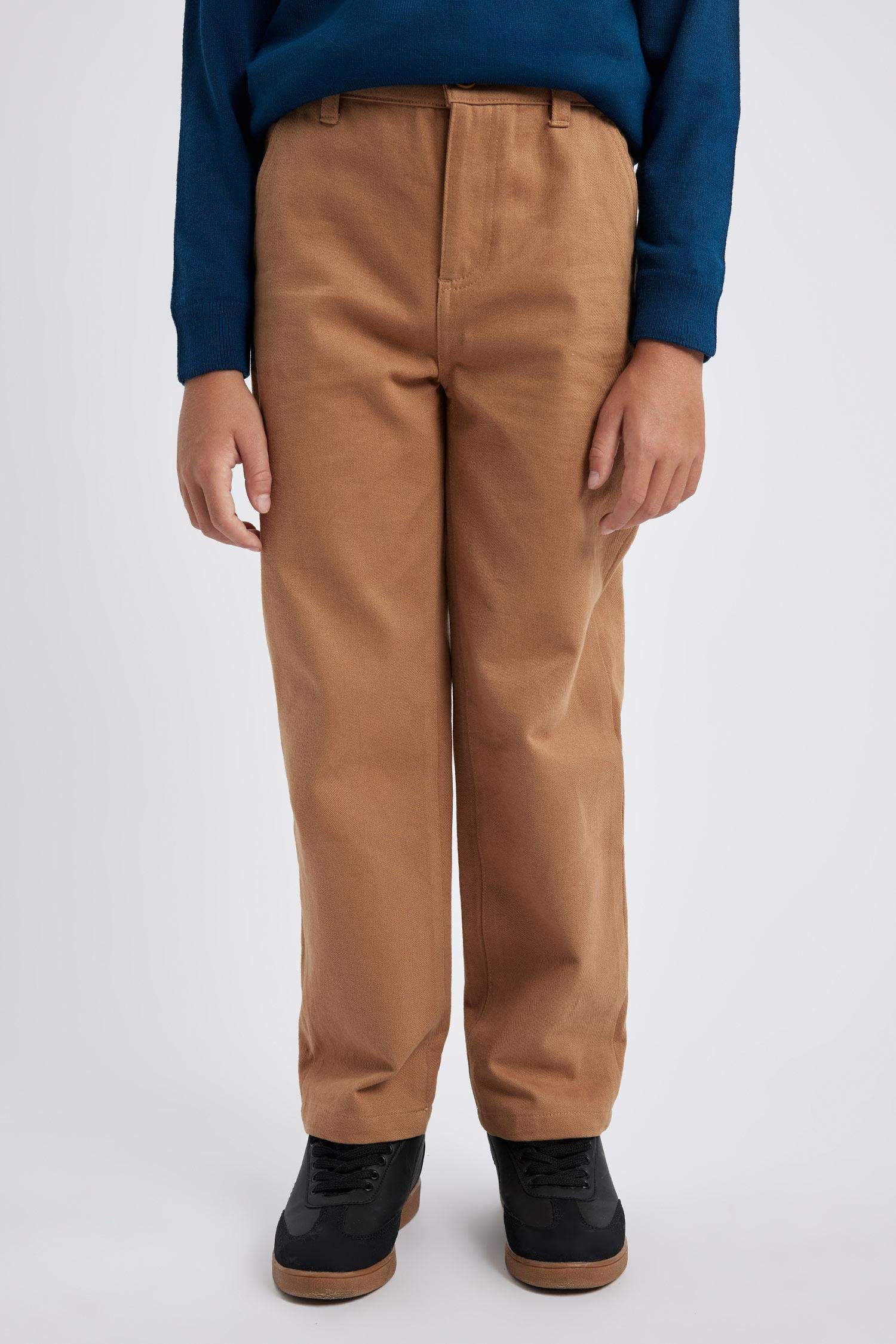 Boy Loose Fit Gabardine Trousers