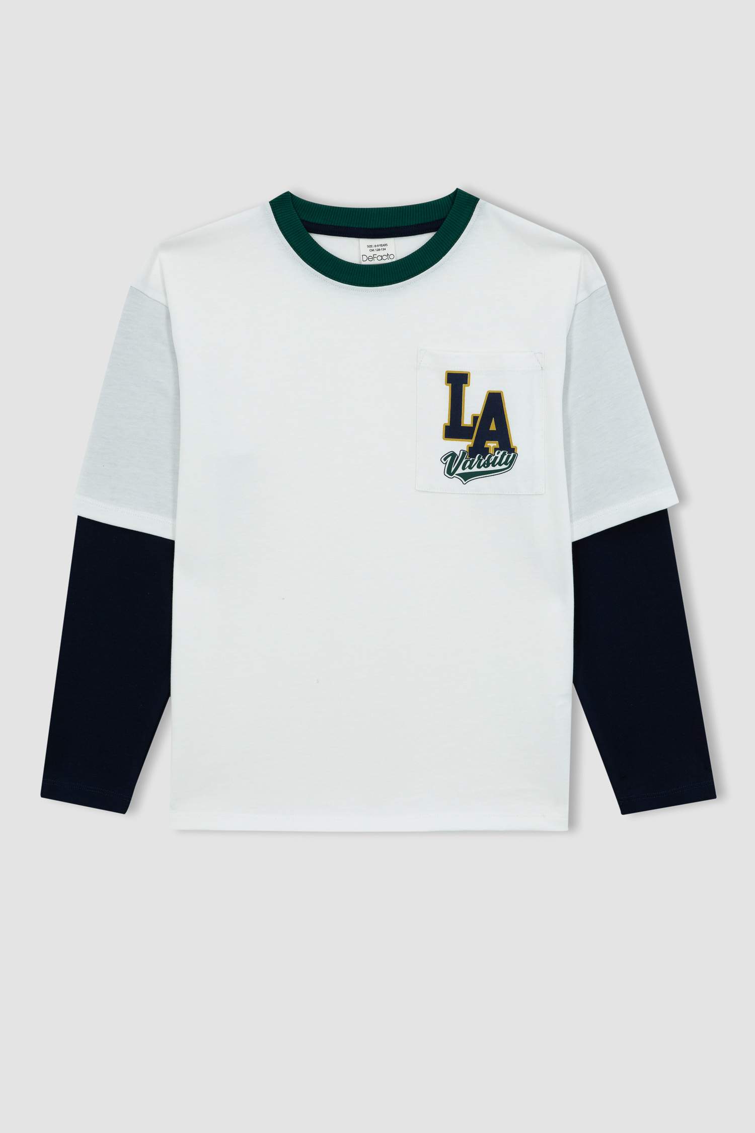 تيشيرت اوفر سايز كم طويل برقبة مستديرة