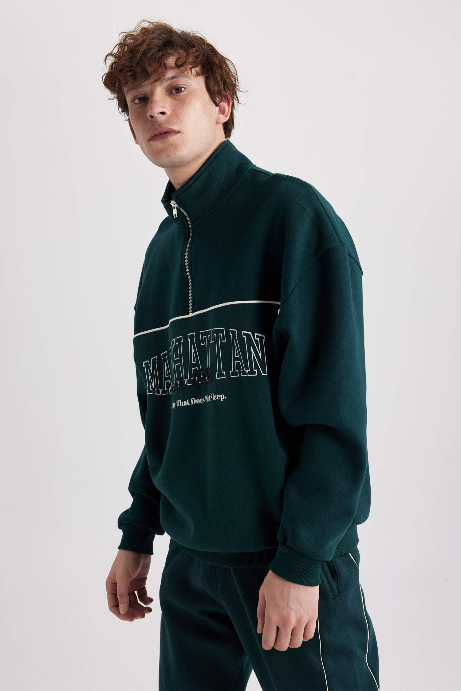 Sweat- Shirt Coupe Oversize à Manches Longues