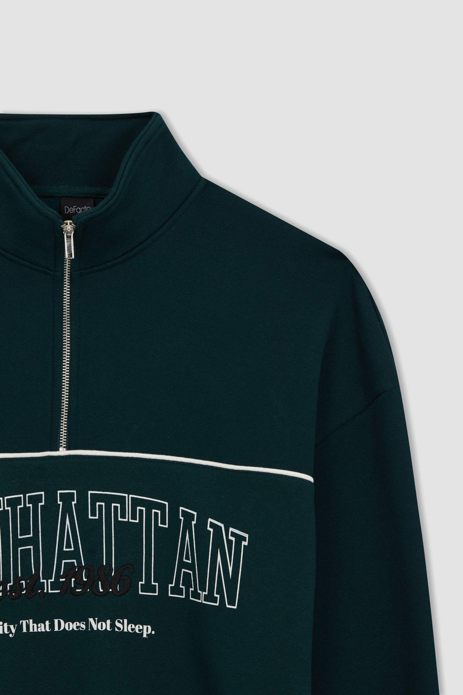 Sweat- Shirt Coupe Oversize à Manches Longues