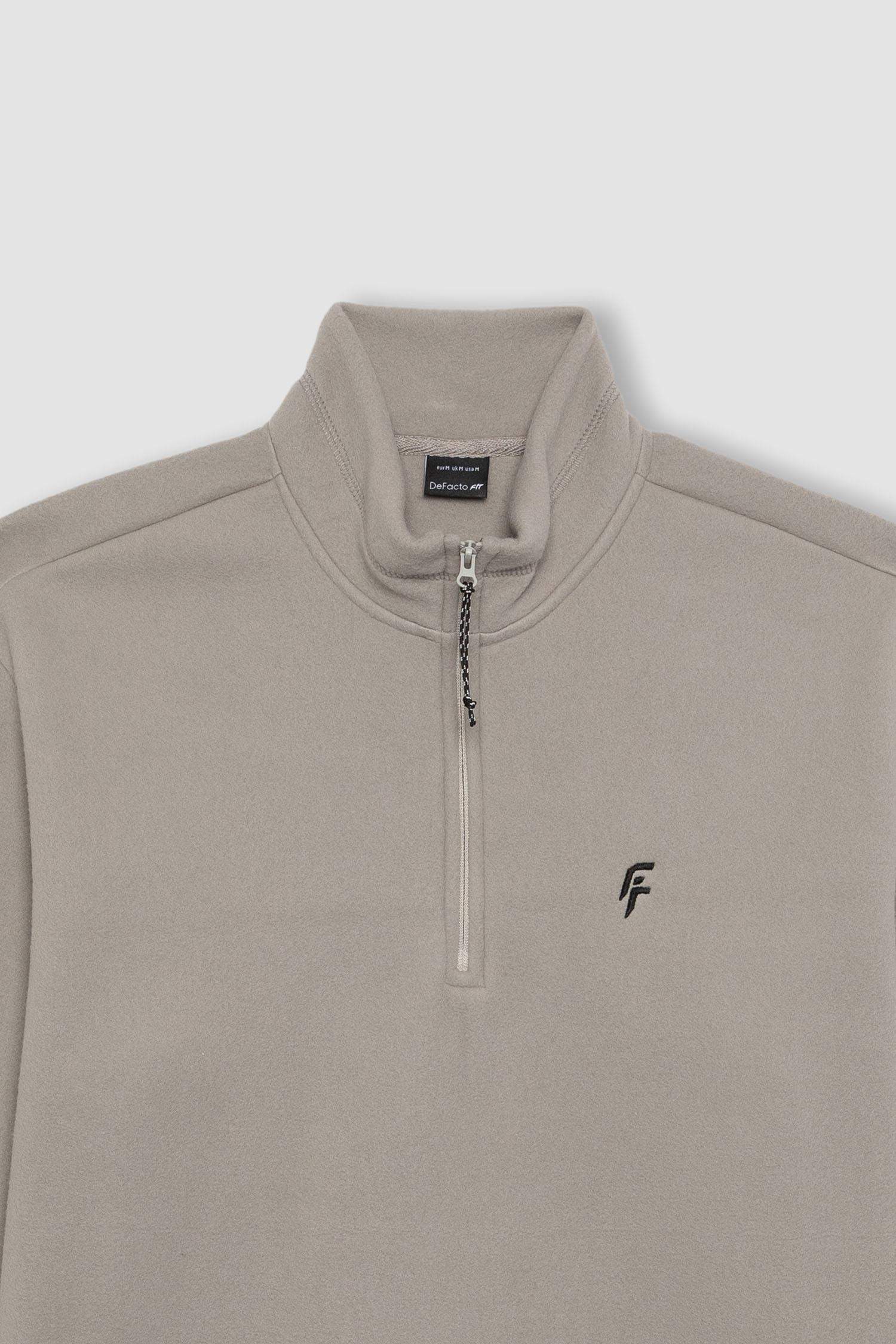 Свитшот стандартного кроя из флиса, DeFactoFit