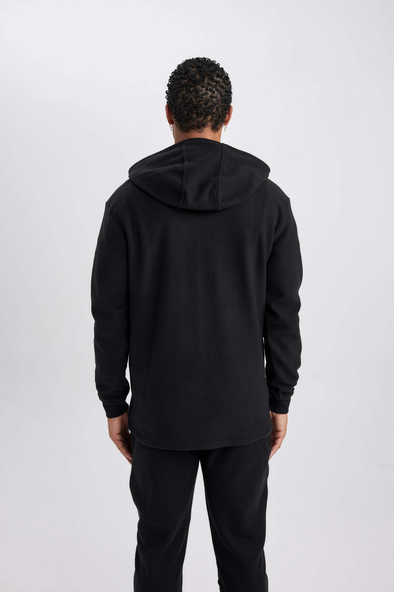 DeFactoFit Standard Fit Fleece Cardigan