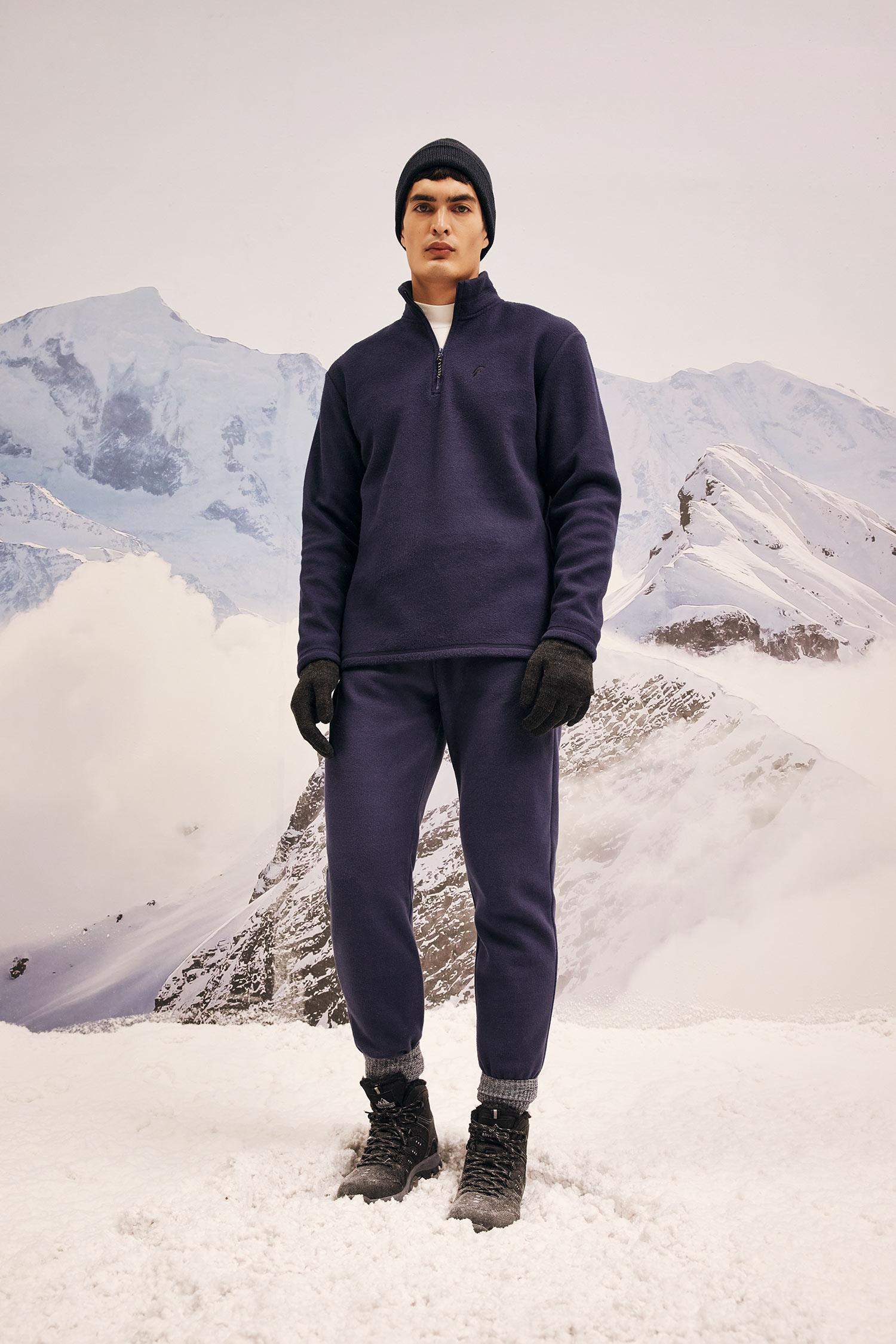 DeFactoFit Sporcu Polar Jogger Eşofman Altı Standart Fit Çift Cepli