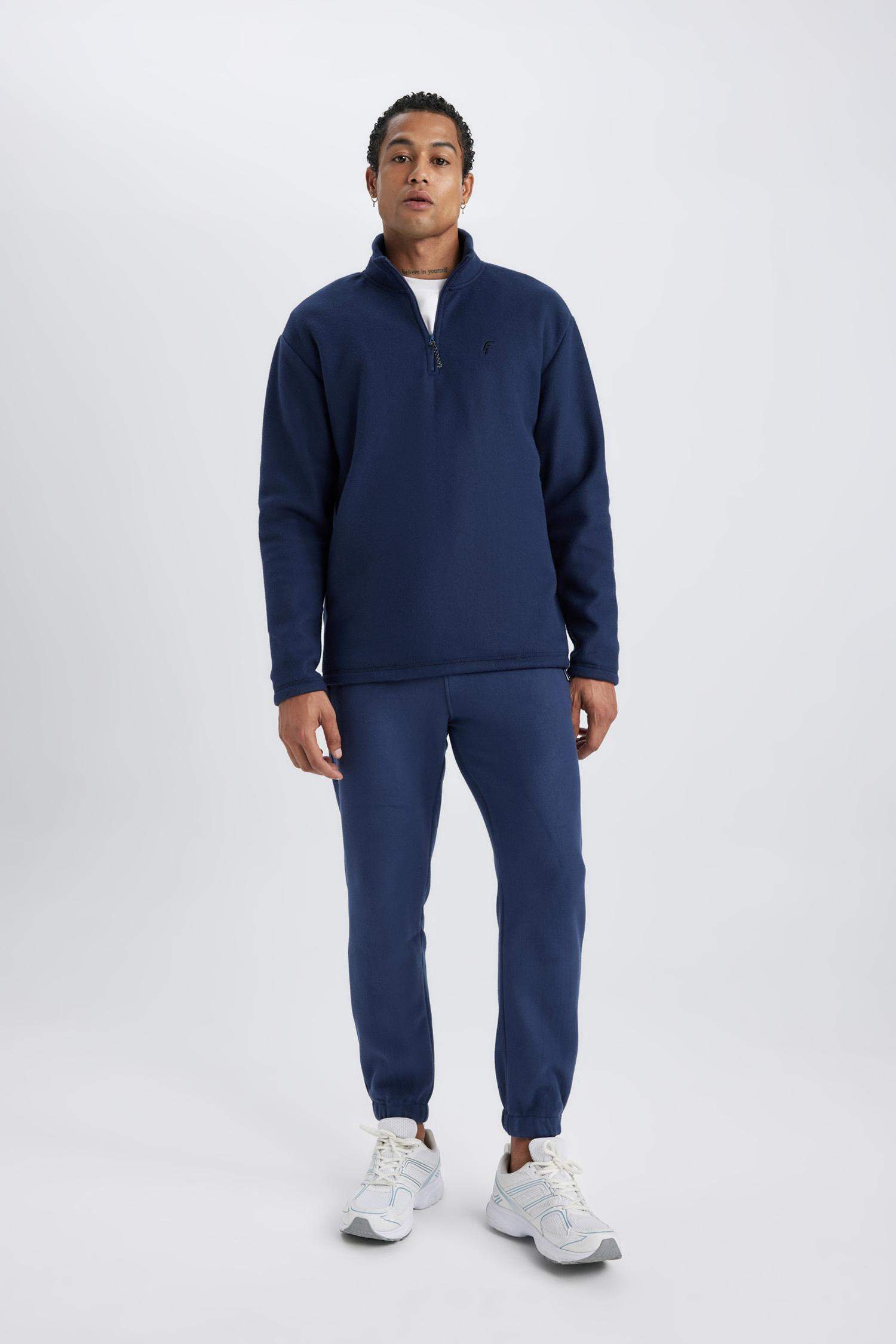 DeFactoFit Sporcu Polar Jogger Eşofman Altı Standart Fit Çift Cepli