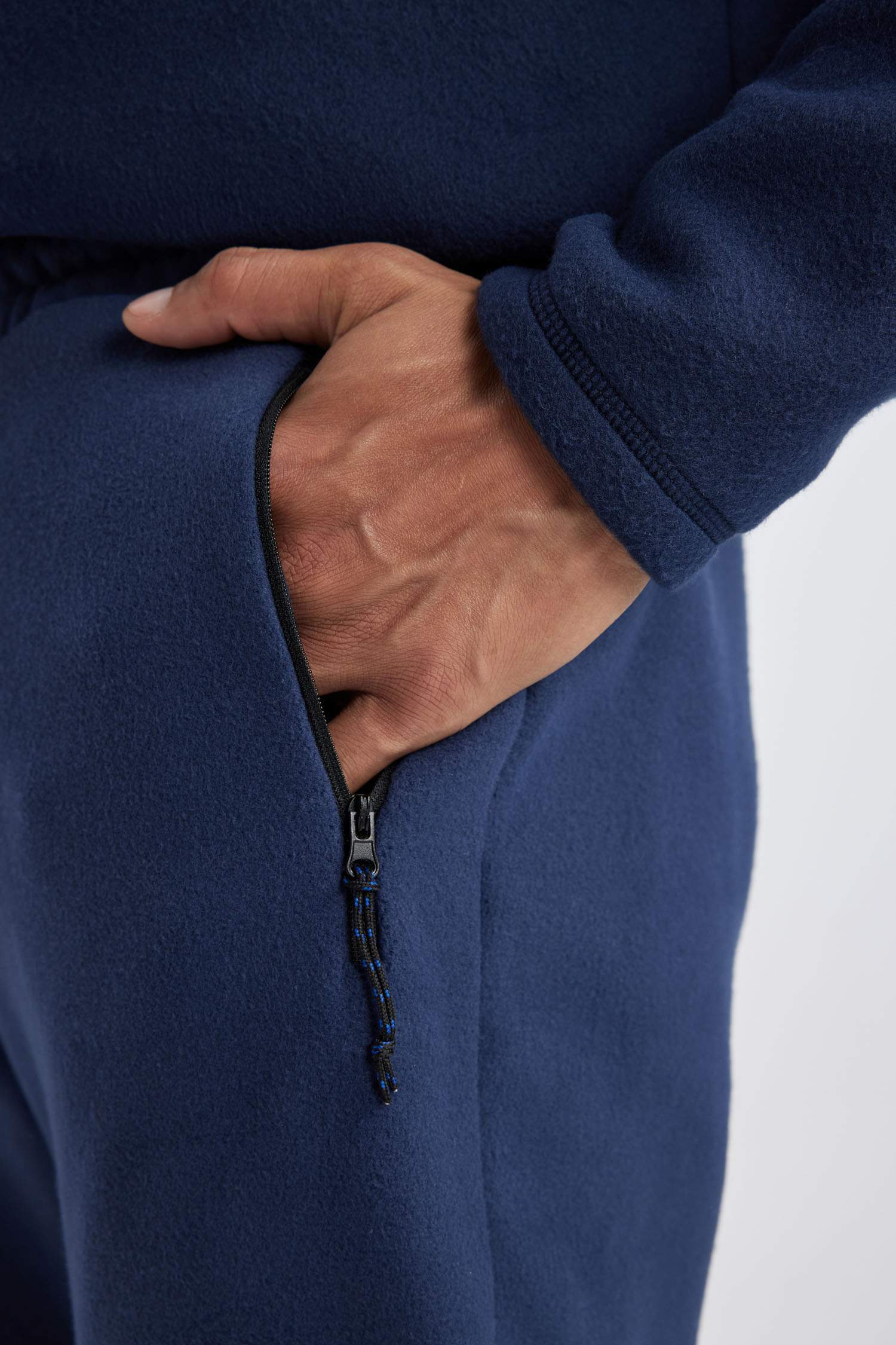 DeFactoFit Sporcu Polar Jogger Eşofman Altı Standart Fit Çift Cepli