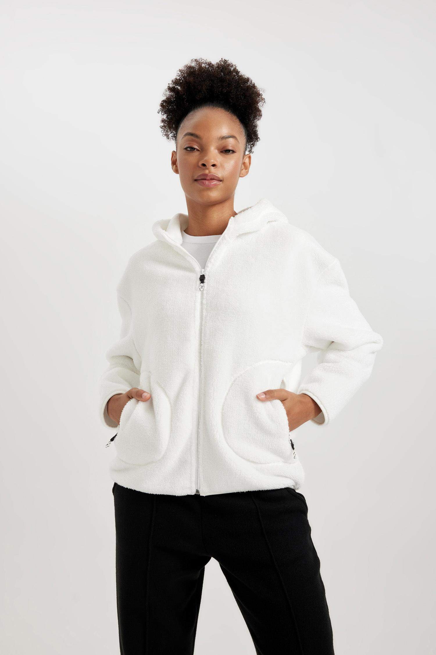 Кардиган плюшевый мягкий, DeFactoFit