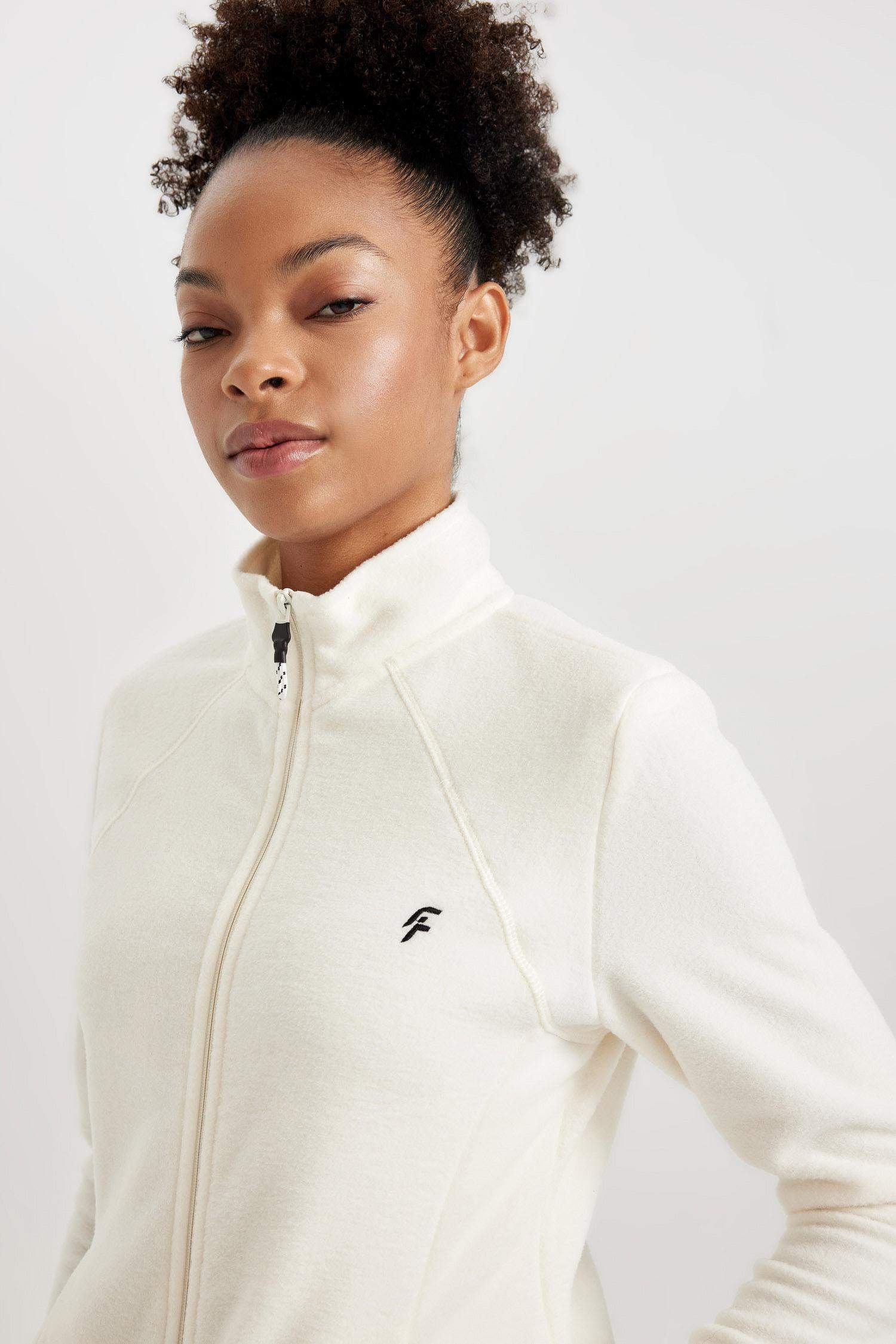 DeFactoFit Standard Fit Fleece Cardigan